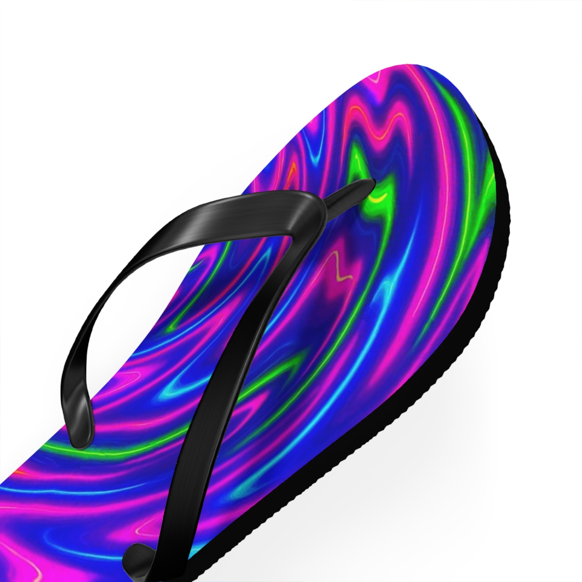 Vibrant Tie-Dye Flip Flops | Colorful Summer Beachwear