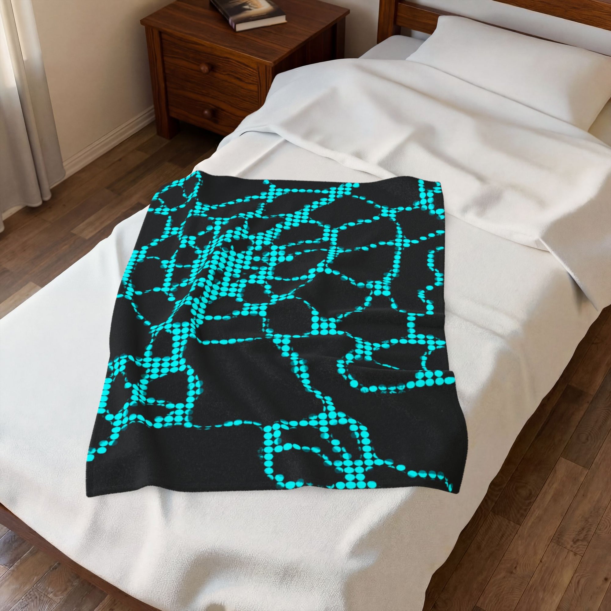 Abstract Plush Blanket | Colorful Cozy Throw | Modern Home Decor