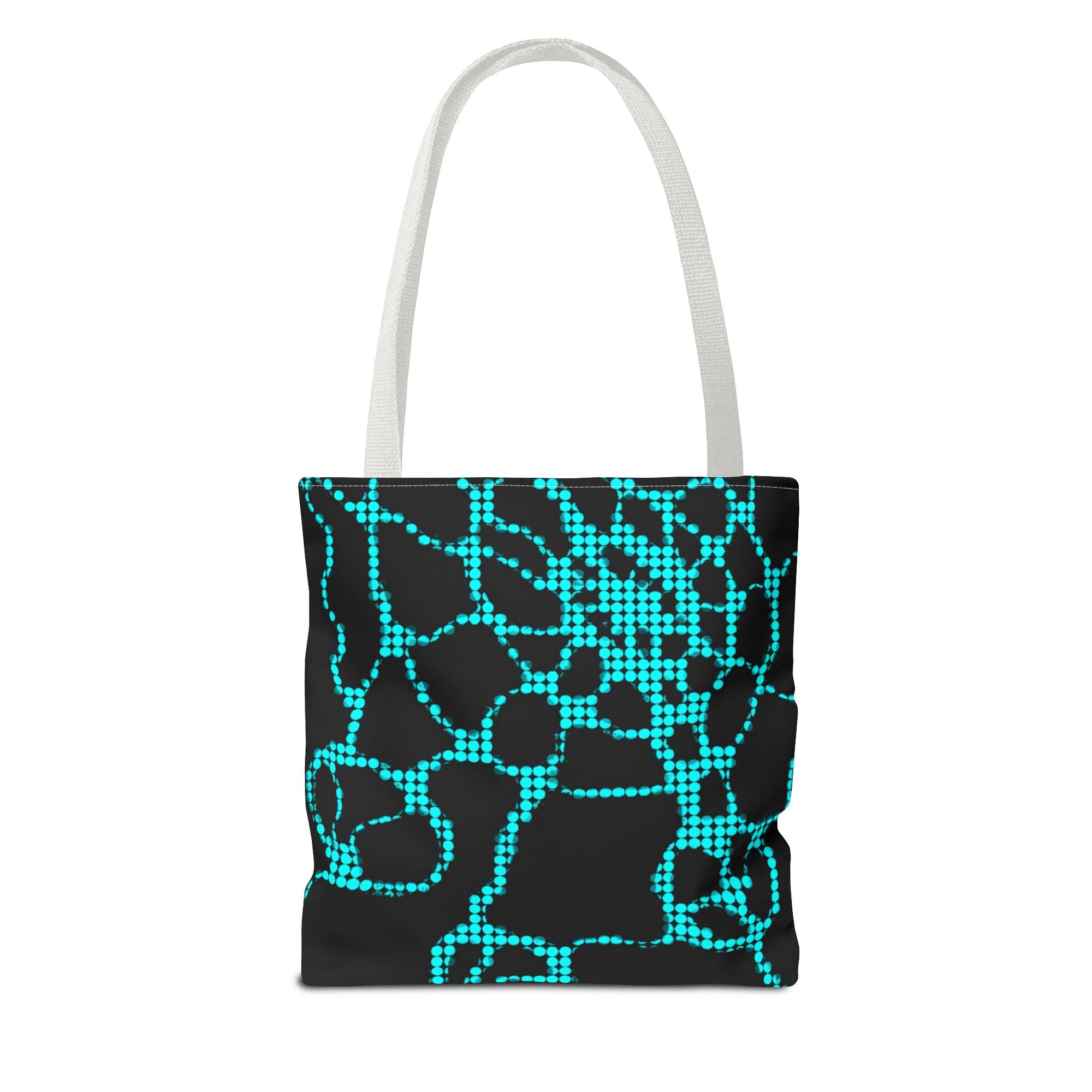 Modern Abstract Tote Bag | Blue Pattern Everyday Shopper
