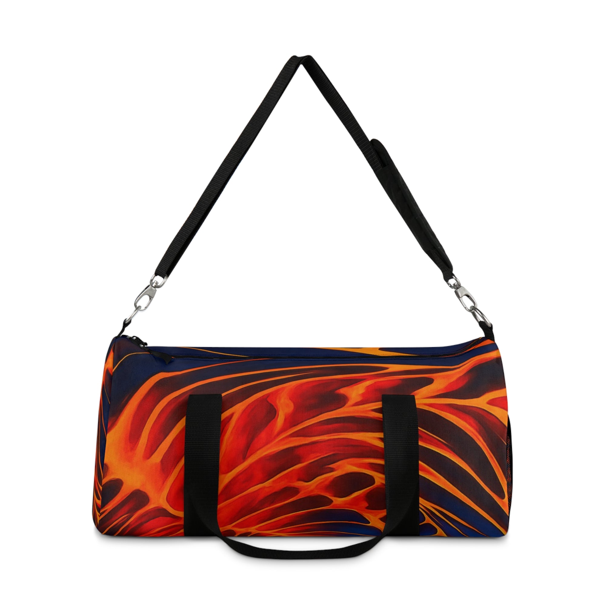 Vibrant Flame Duffel Bag| Water-Resistant Polyester Gym & Travel Tote| Stylish Carryall for Fitness| Trips| and Daily Use