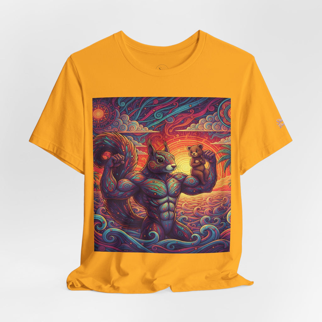 Muscular Squirrel T-Shirt | Funny Fantasy Animal Tee