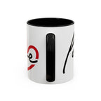 Romantic Love Mug | Heart Script Coffee Cup