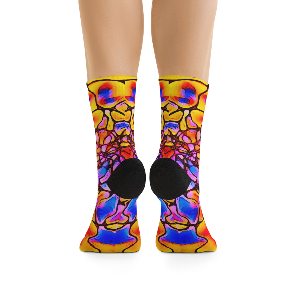 Vibrant Recycled Patterned Socks | Colorful Eco-Friendly Style