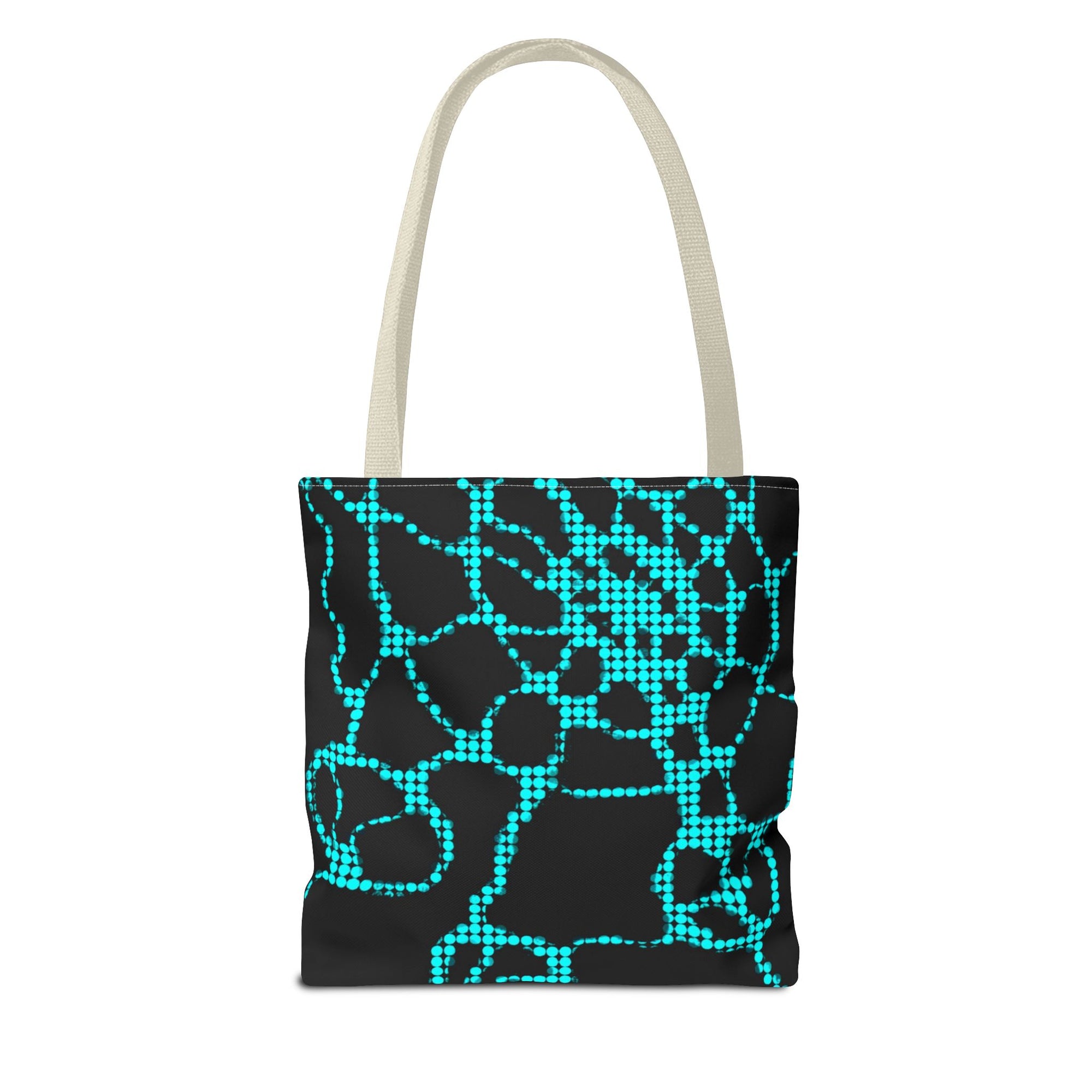 Modern Abstract Tote Bag | Blue Pattern Everyday Shopper