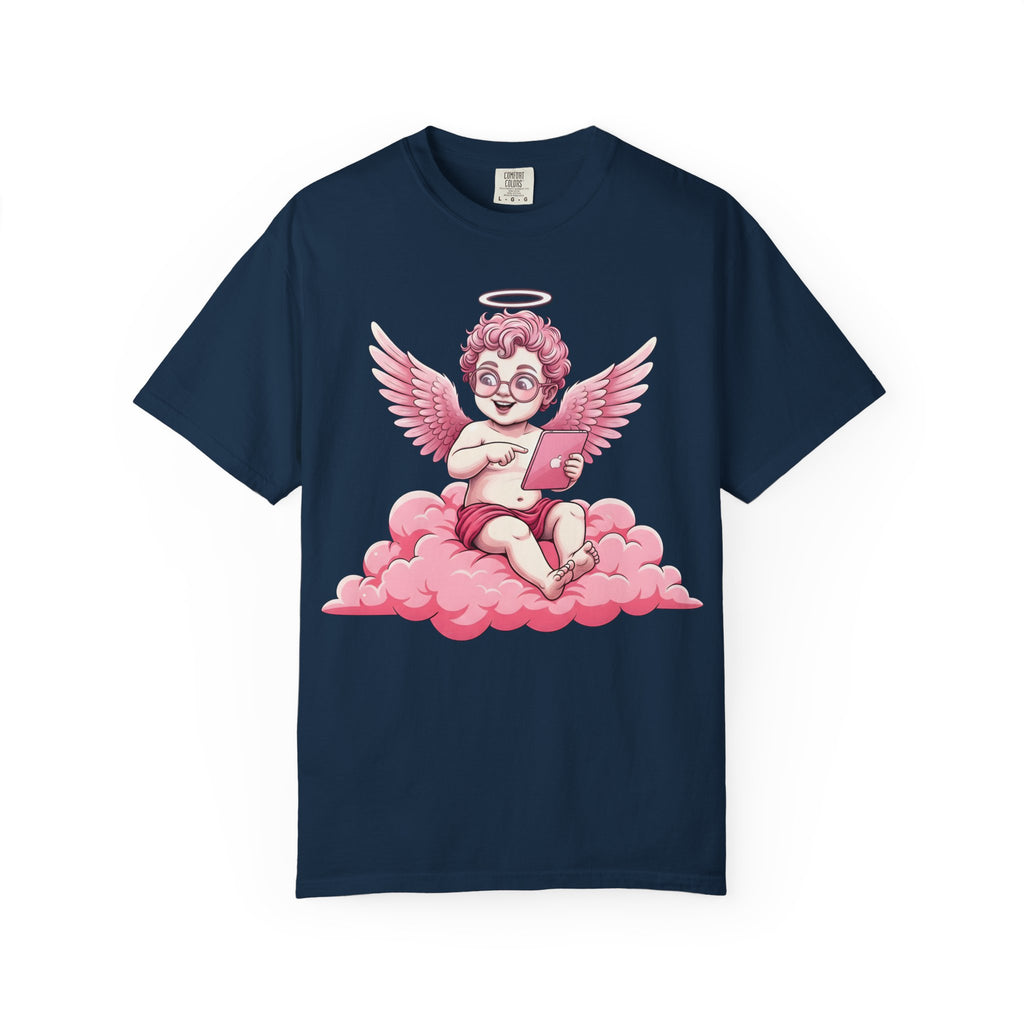 Pink Cherub Graphic T-Shirt | Vintage Cupid Art, Unisex Cotton Tee