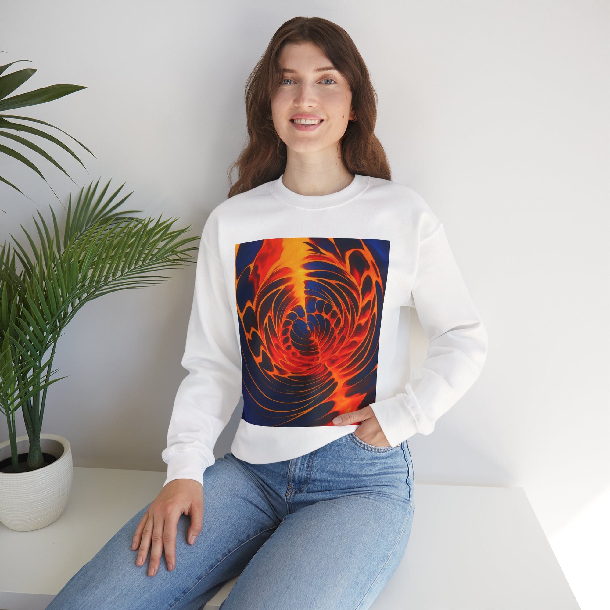 Colorful Swirl Sweatshirt | Unisex Graphic Crewneck