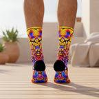 Colorful Patterned Socks | Recycled Eco-Friendly Crew Socks