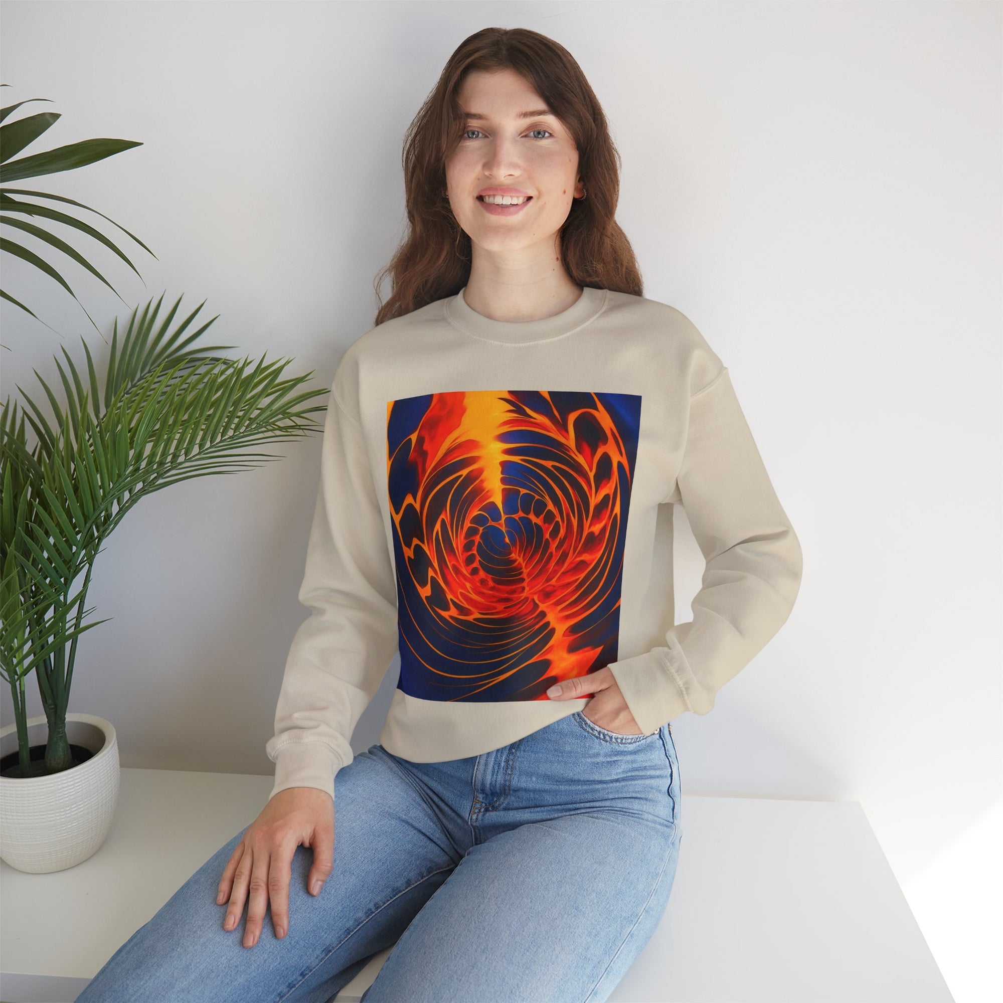 Colorful Swirl Sweatshirt | Unisex Graphic Crewneck