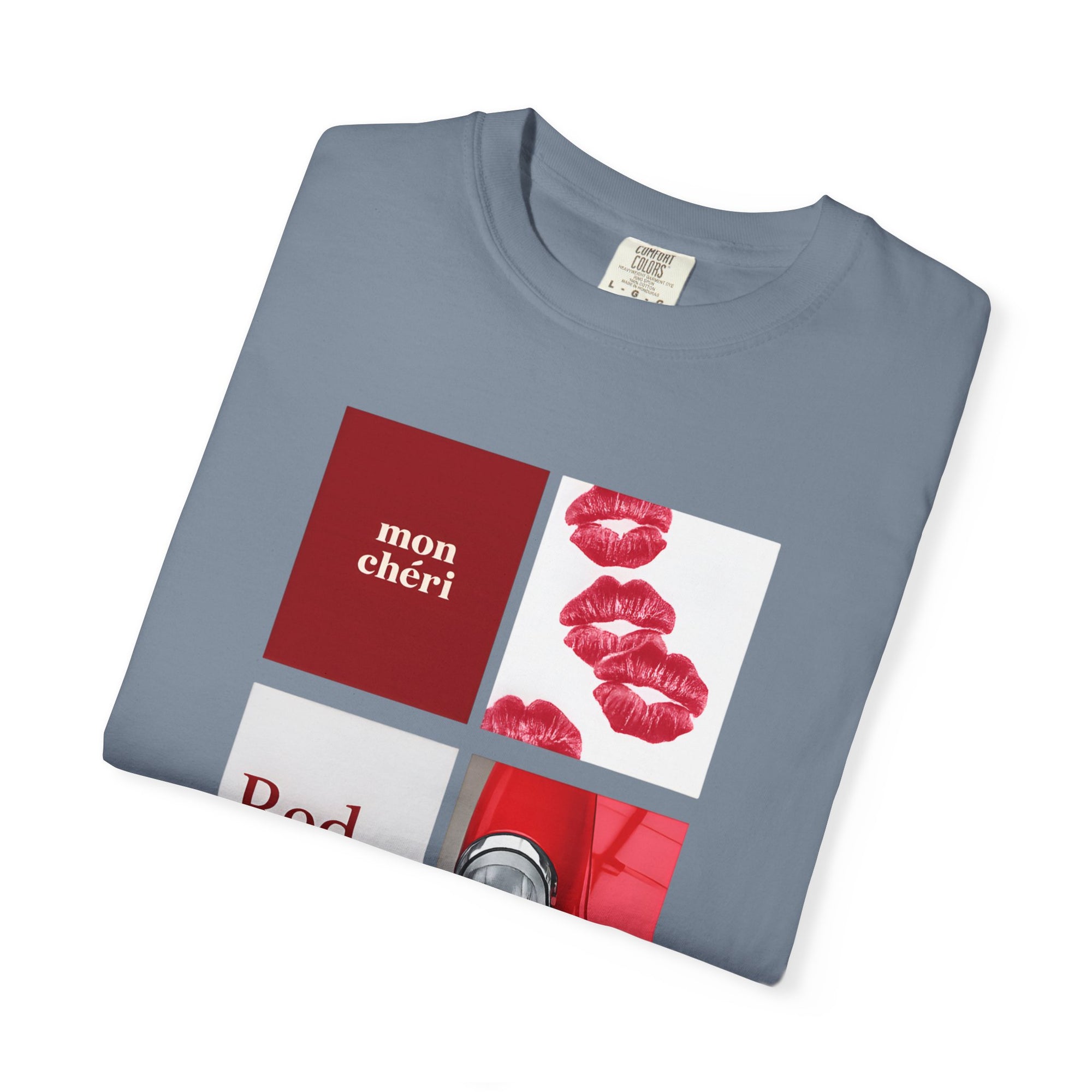 Cotton T-Shirt | Mon Chéri Aesthetic Kiss, Car Print