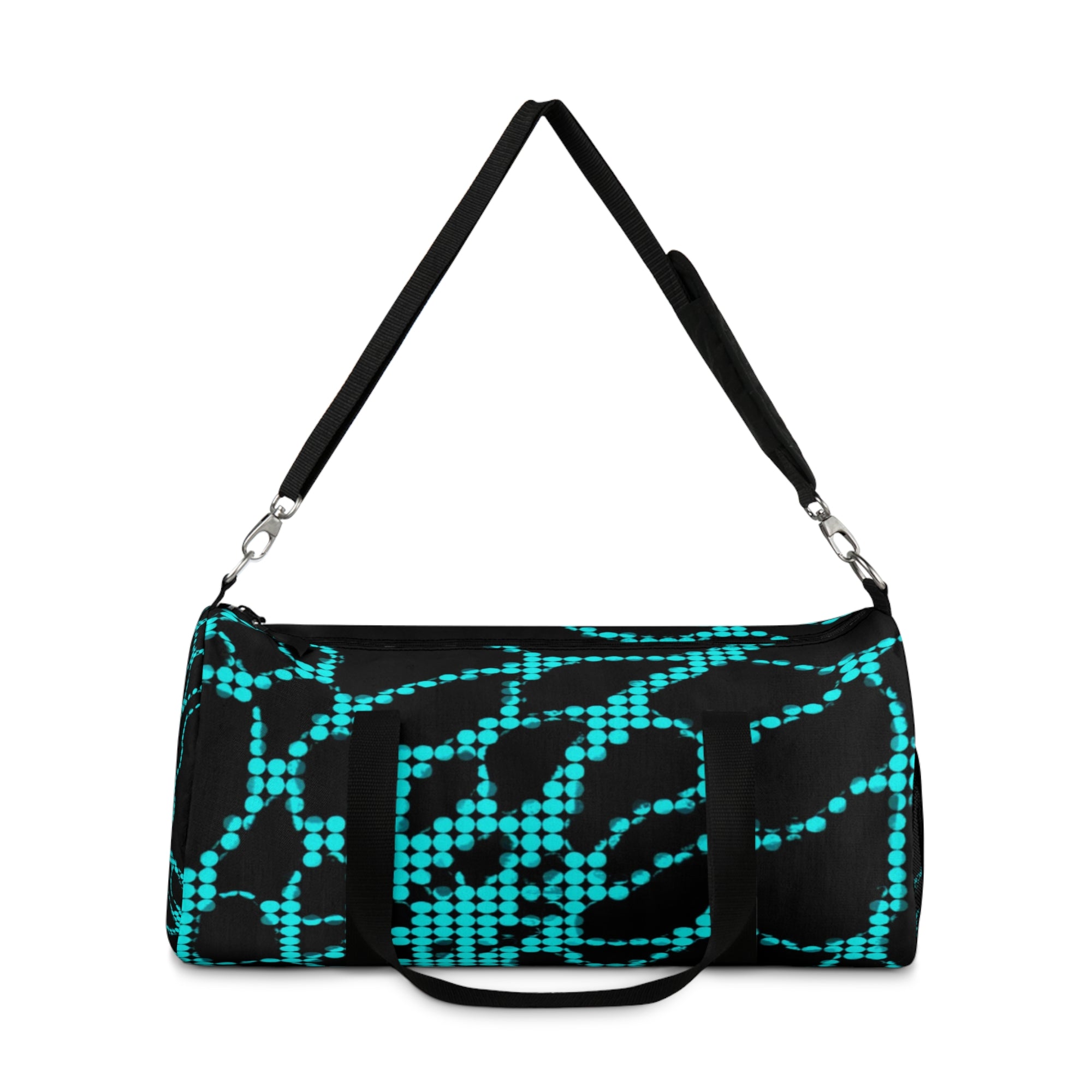 Black Pattern Duffel Bag | Urban Gym & Travel Weekender