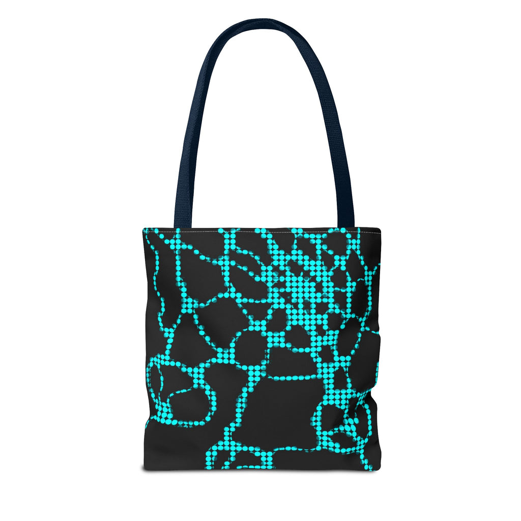 Modern Abstract Tote Bag | Blue Pattern Everyday Shopper