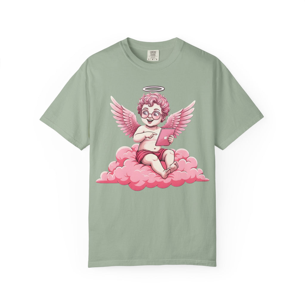 Pink Cherub Graphic T-Shirt | Vintage Cupid Art, Unisex Cotton Tee