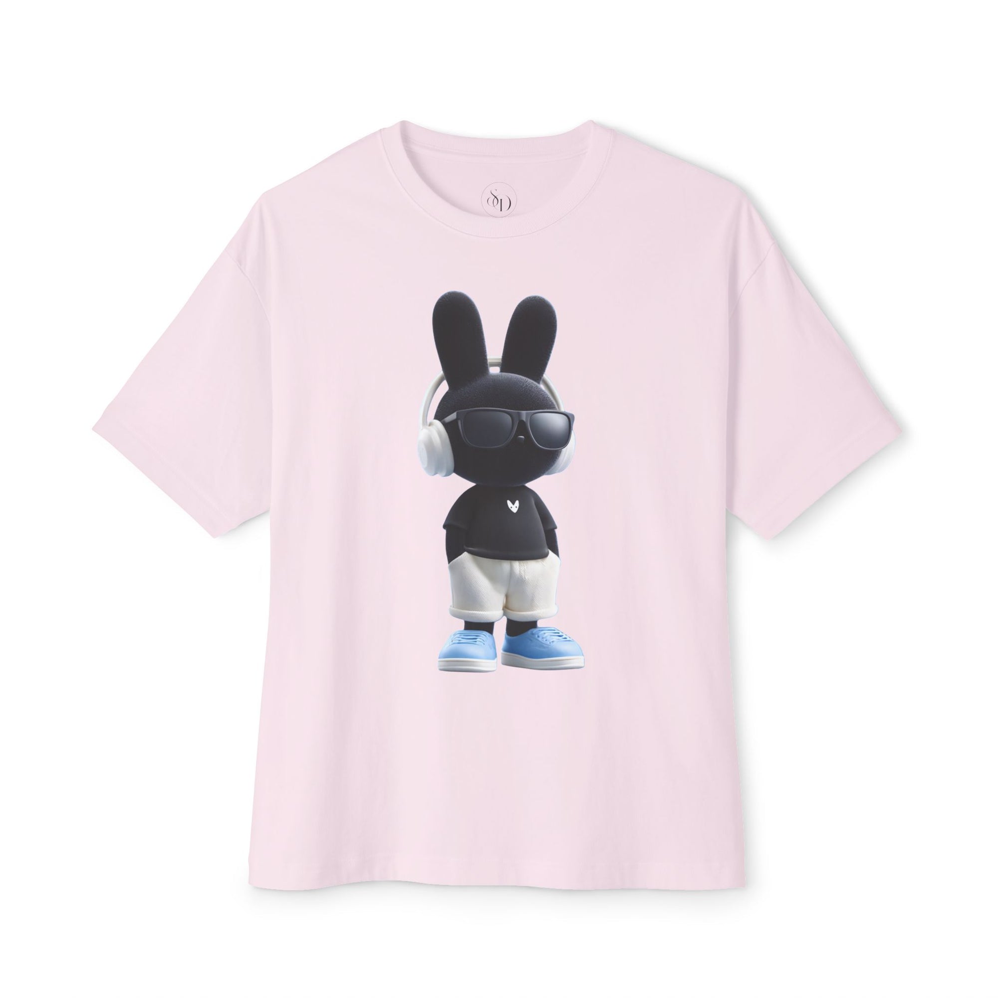 Oversized | Cool Bunny DJ tee | Graphic T-Shirt featuring Bunny with Headphones