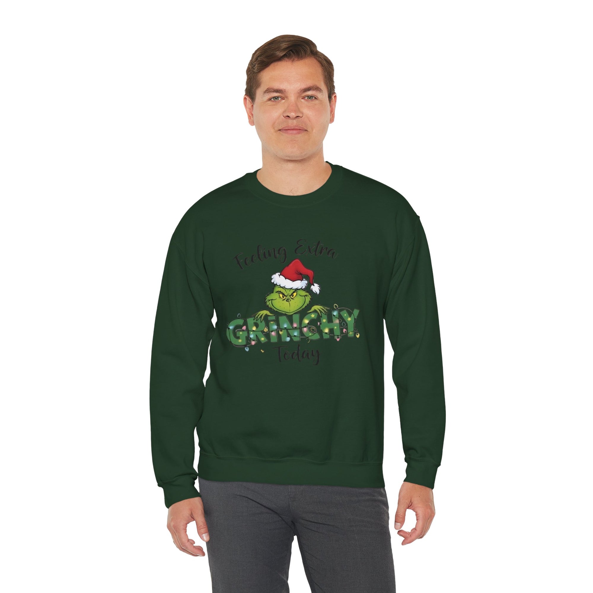 Grinch Christmas Crewneck | Funny Cozy Sweatshirt