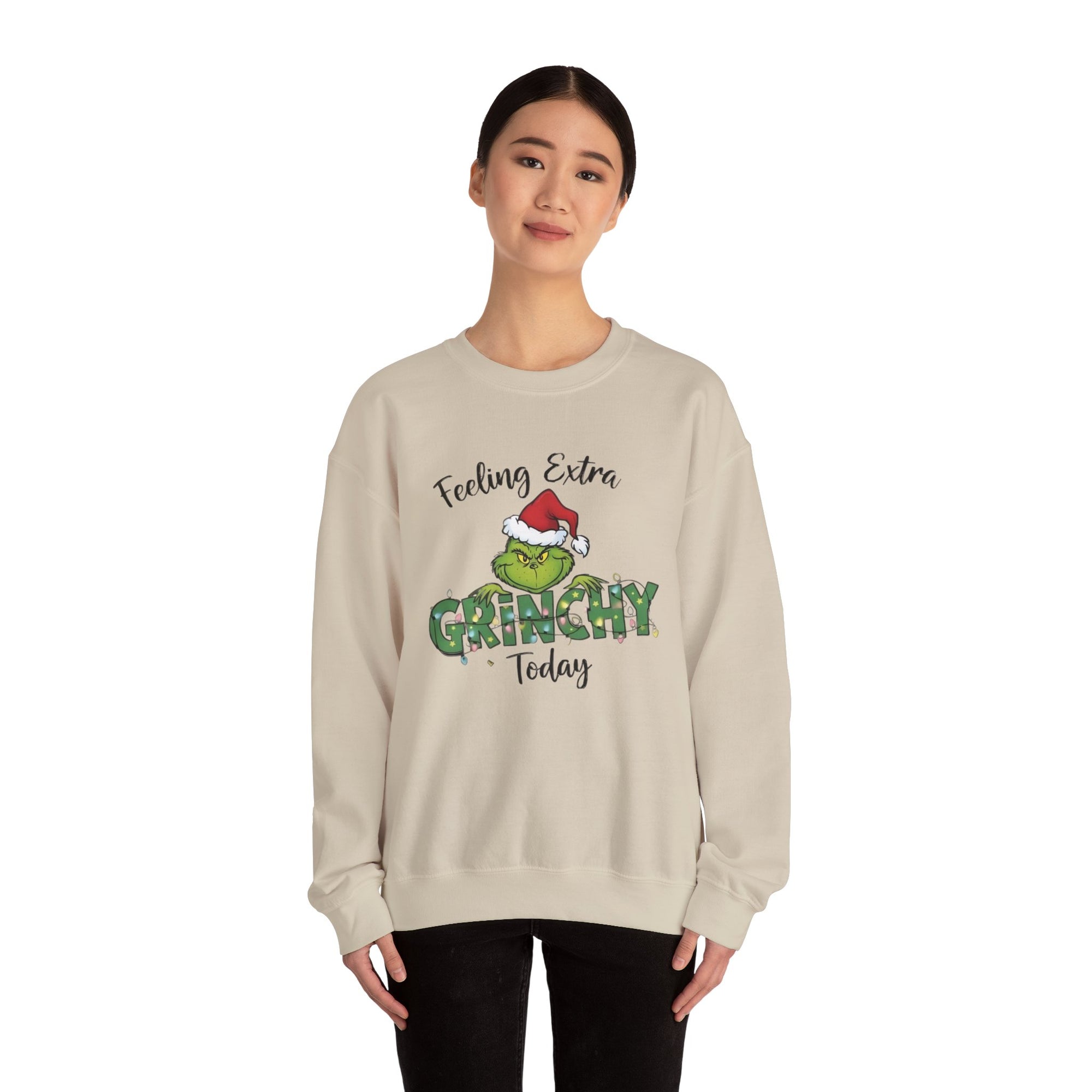 Grinch Christmas Crewneck | Funny Cozy Sweatshirt