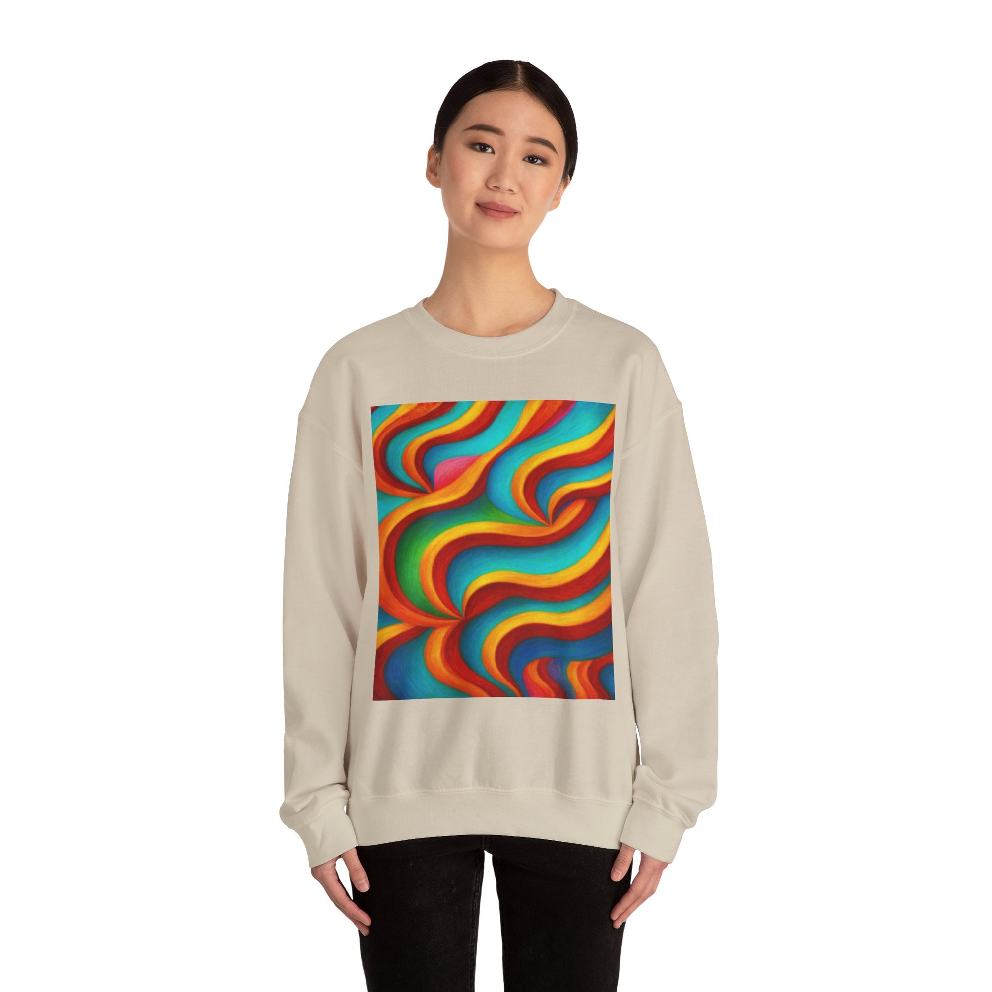 Colorful Swirl Sweatshirt | Cozy Unisex Crewneck