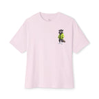 Raccoon Streetwear Tee — Cool Green Puffer Jacket Graphic Shirt