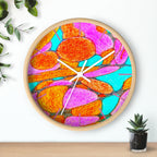 Modern Geometric Wall Clock | Colorful Pop Art Clock | Home Decor