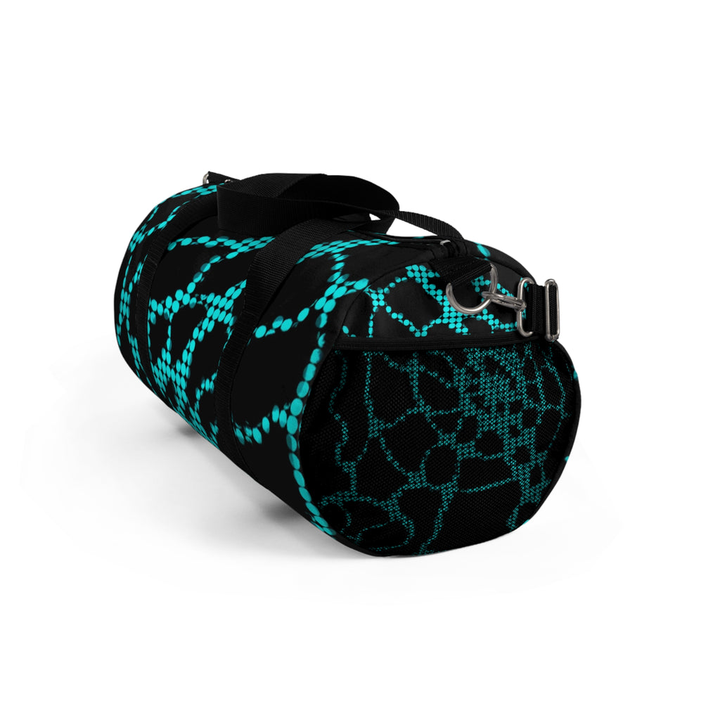 Black Pattern Duffel Bag | Urban Gym & Travel Weekender