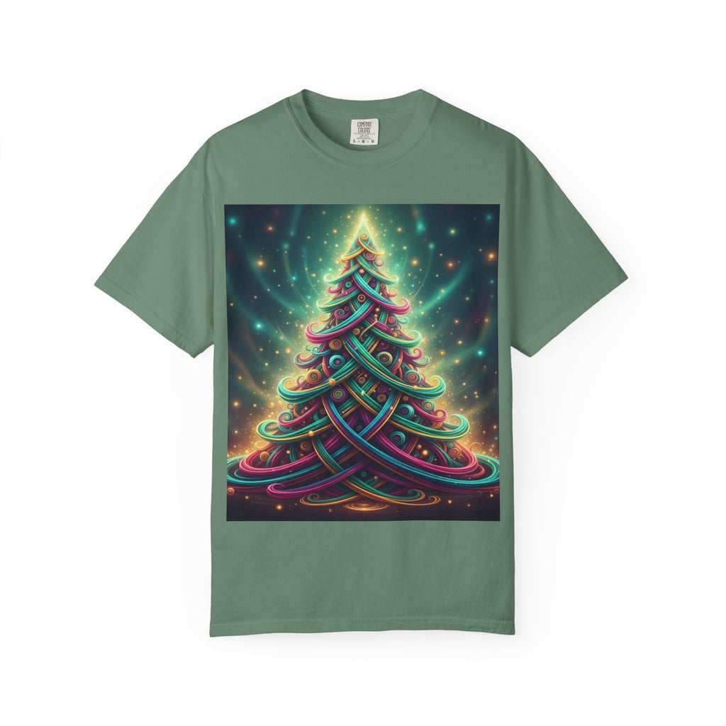 Colorful Christmas Tree T-Shirt | Neon Holiday Graphic Tee