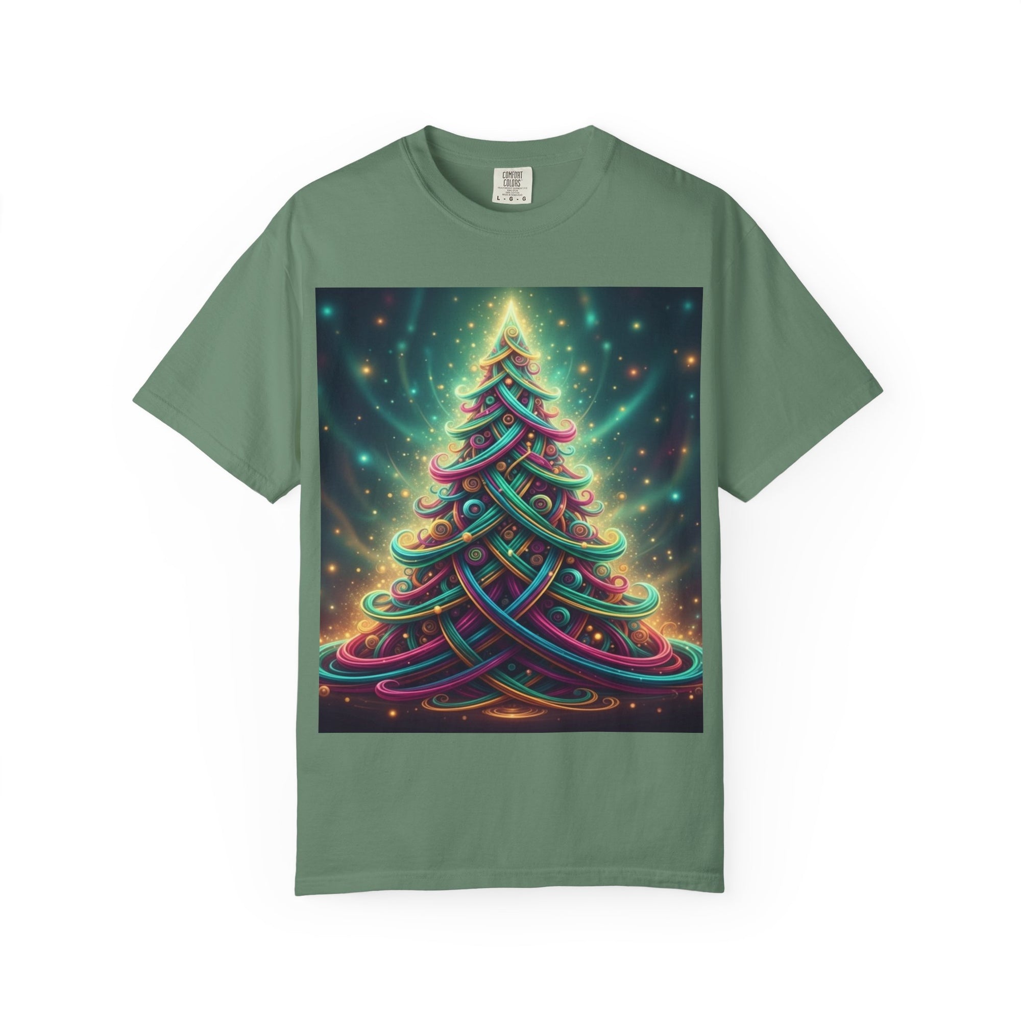 Colorful Christmas Tree T-Shirt | Neon Holiday Graphic Tee