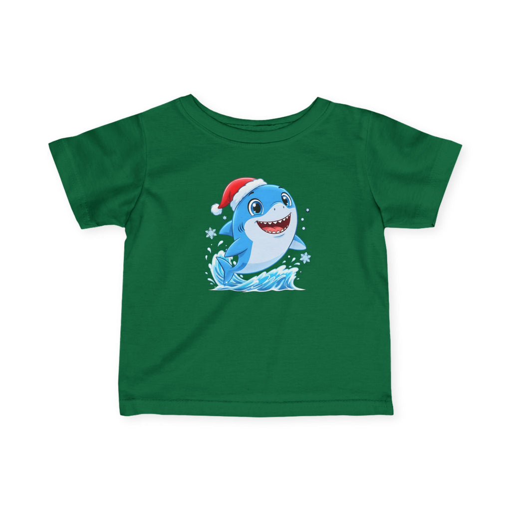 Christmas Shark Kids T-Shirt | Cute Ocean Animal Holiday Tee for Toddlers