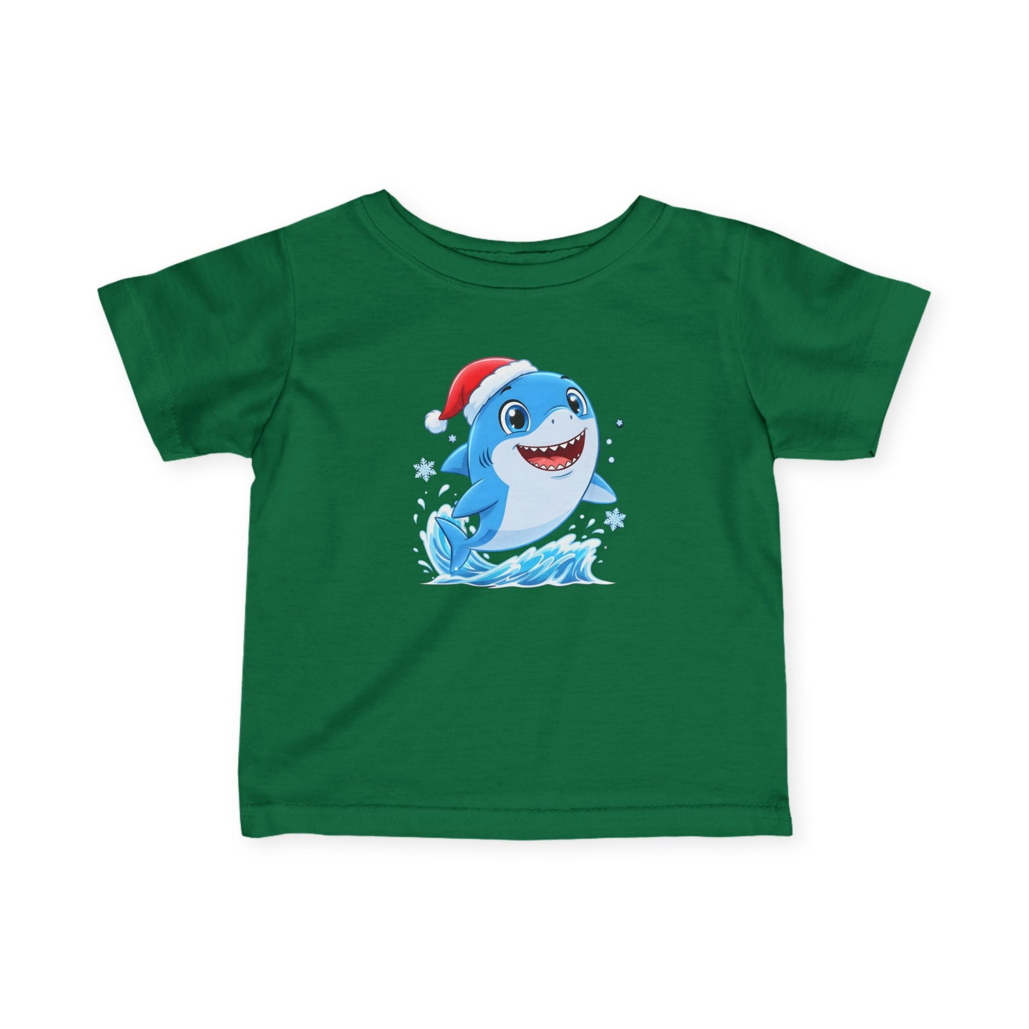 Christmas Shark Kids T-Shirt | Cute Ocean Animal Holiday Tee for Toddlers