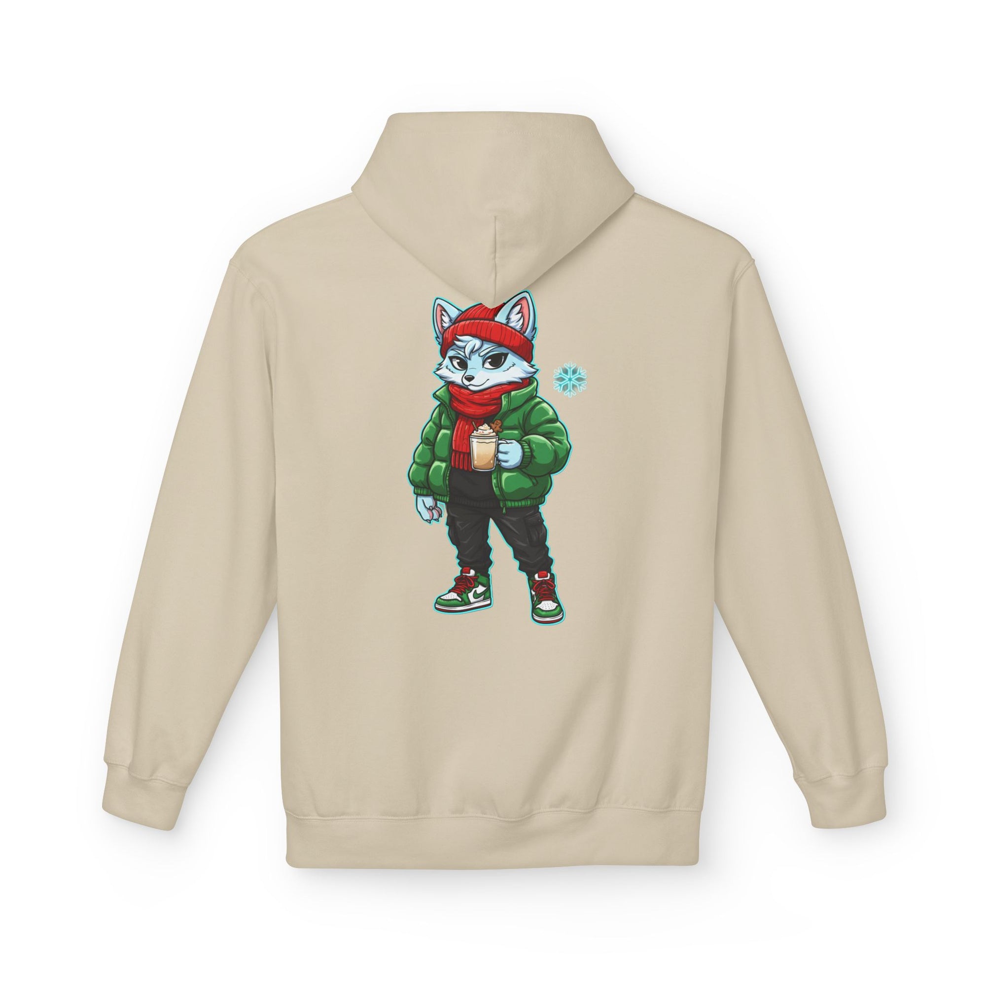 Cool Fox Character Hoodie | Cool Cyber Wolf Christmas Hoodie | Unique Gamer Gift