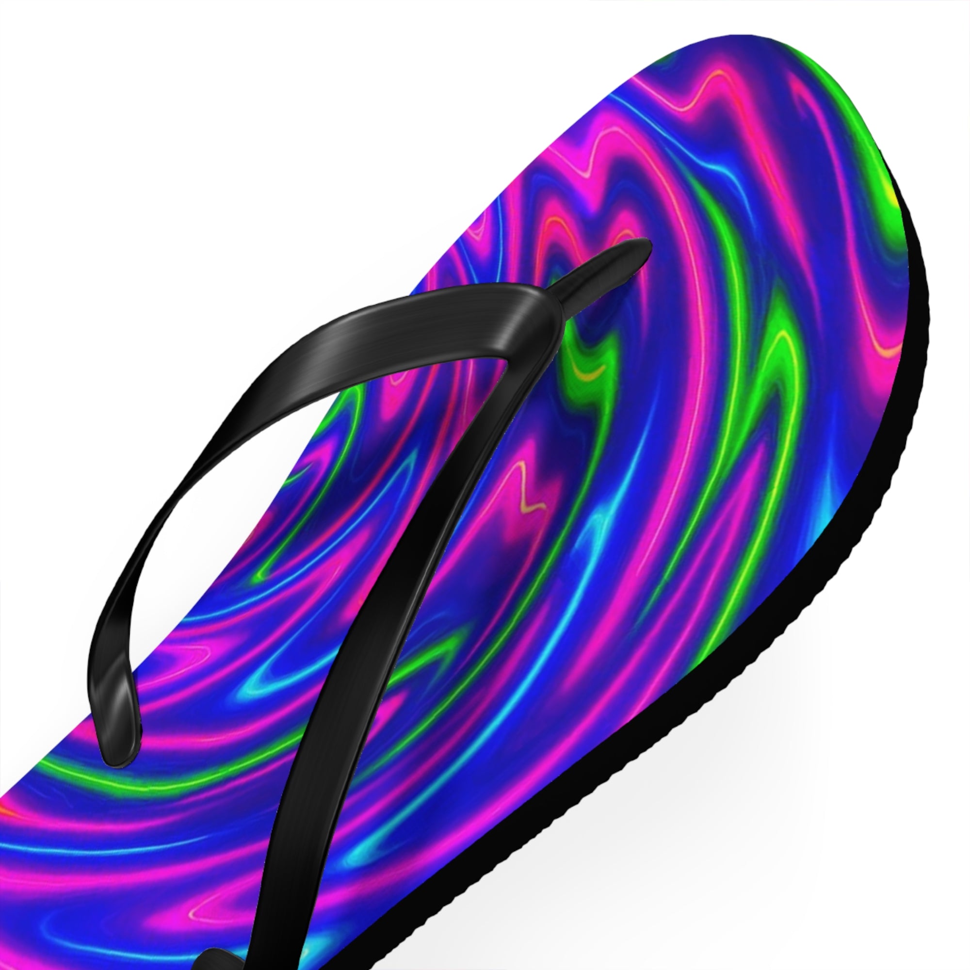 Vibrant Tie-Dye Flip Flops | Colorful Summer Beachwear