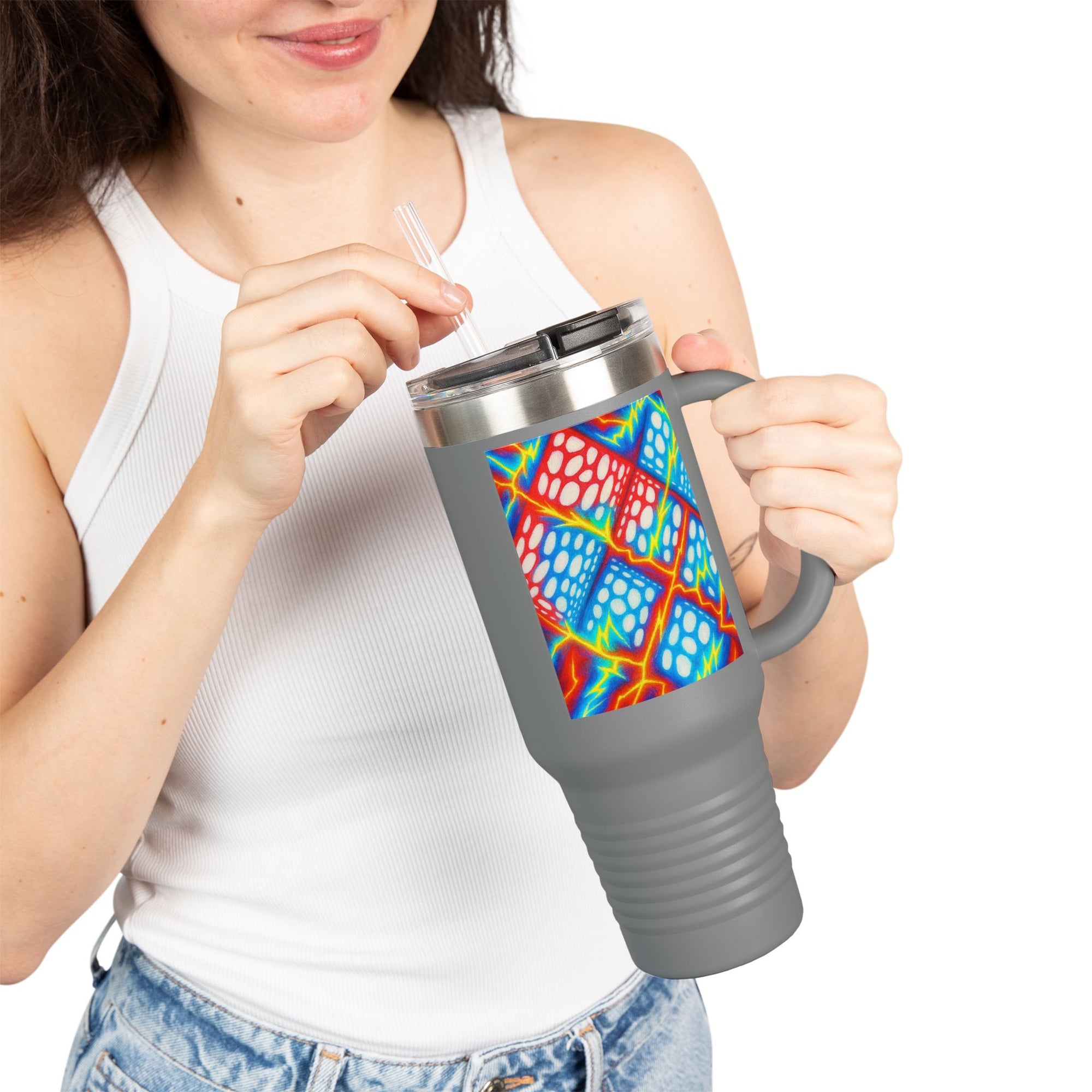 Colorful Travel Mug | Artistic Stainless Steel Tumbler