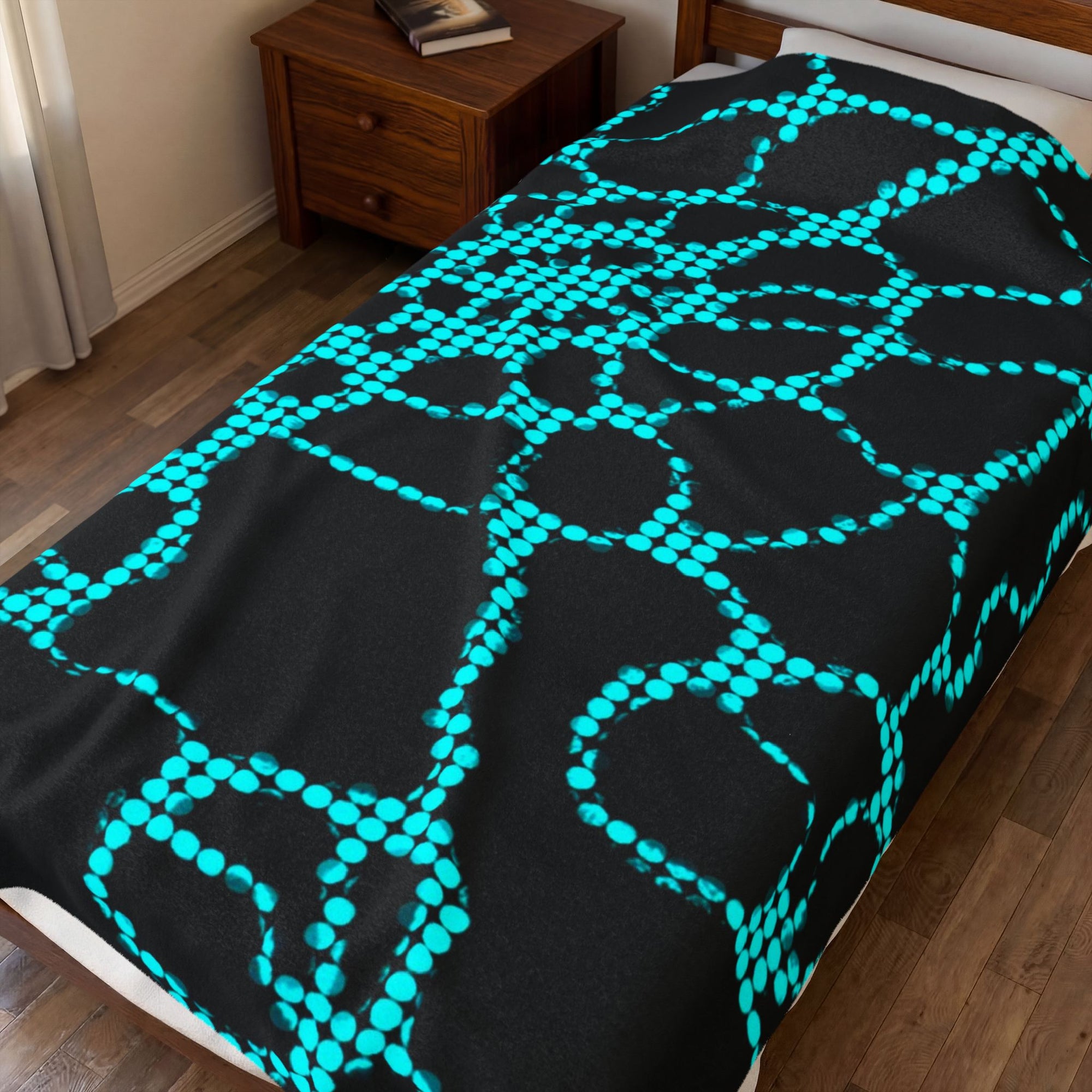 Abstract Plush Blanket | Colorful Cozy Throw | Modern Home Decor