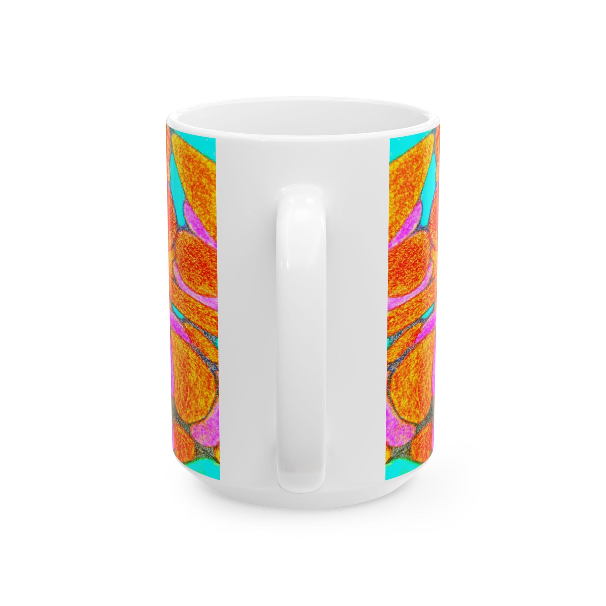 Abstract Art Mug | Colorful Ceramic Coffee Cup | Modern Aesthetic Gift