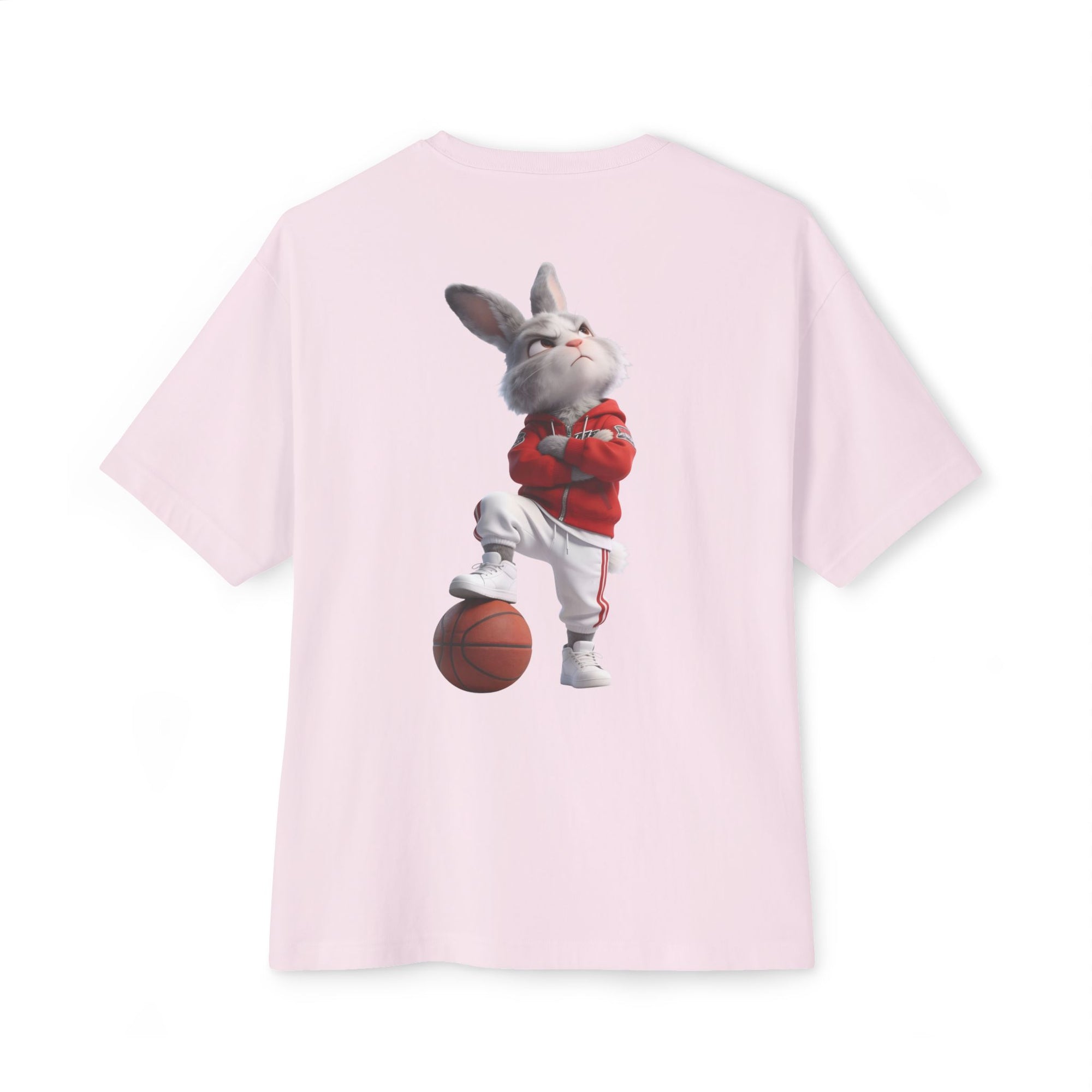 Oversized | Bunny Basketball Player Tee | Rabbit Hoop Graphic Tee
