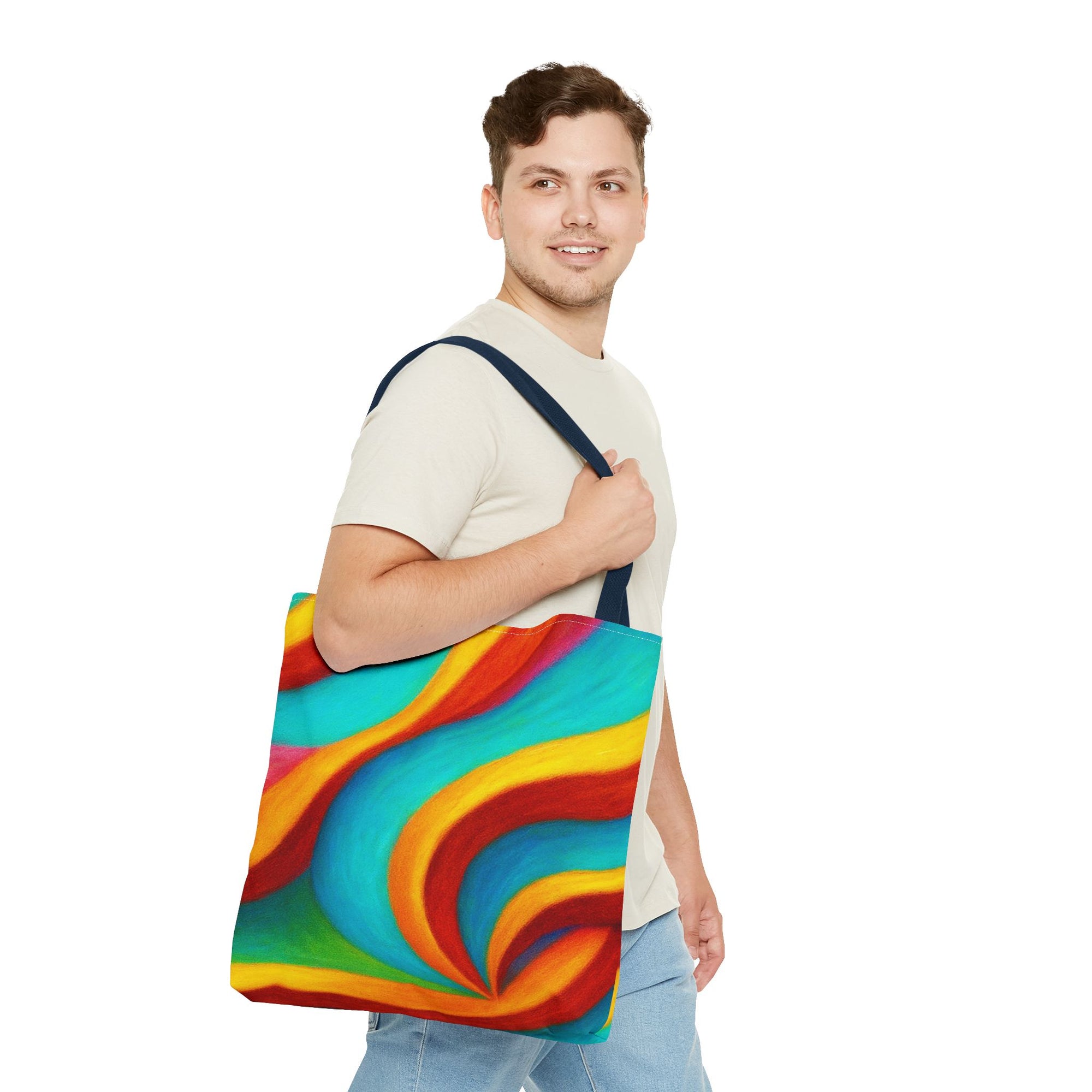Colorful Swirl Tote Bag - Vibrant, Artful Shopping Companion for Everyday Use, Beach, Travel, Gifts, Eco-Friendly, Reusable