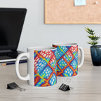 Abstract Art Mug | Bold Ceramic Coffee Cup | Modern Gift