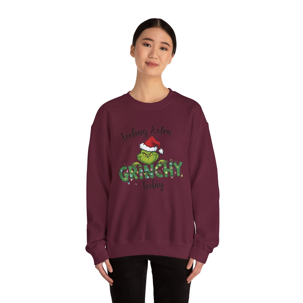 Grinch Christmas Crewneck | Funny Cozy Sweatshirt