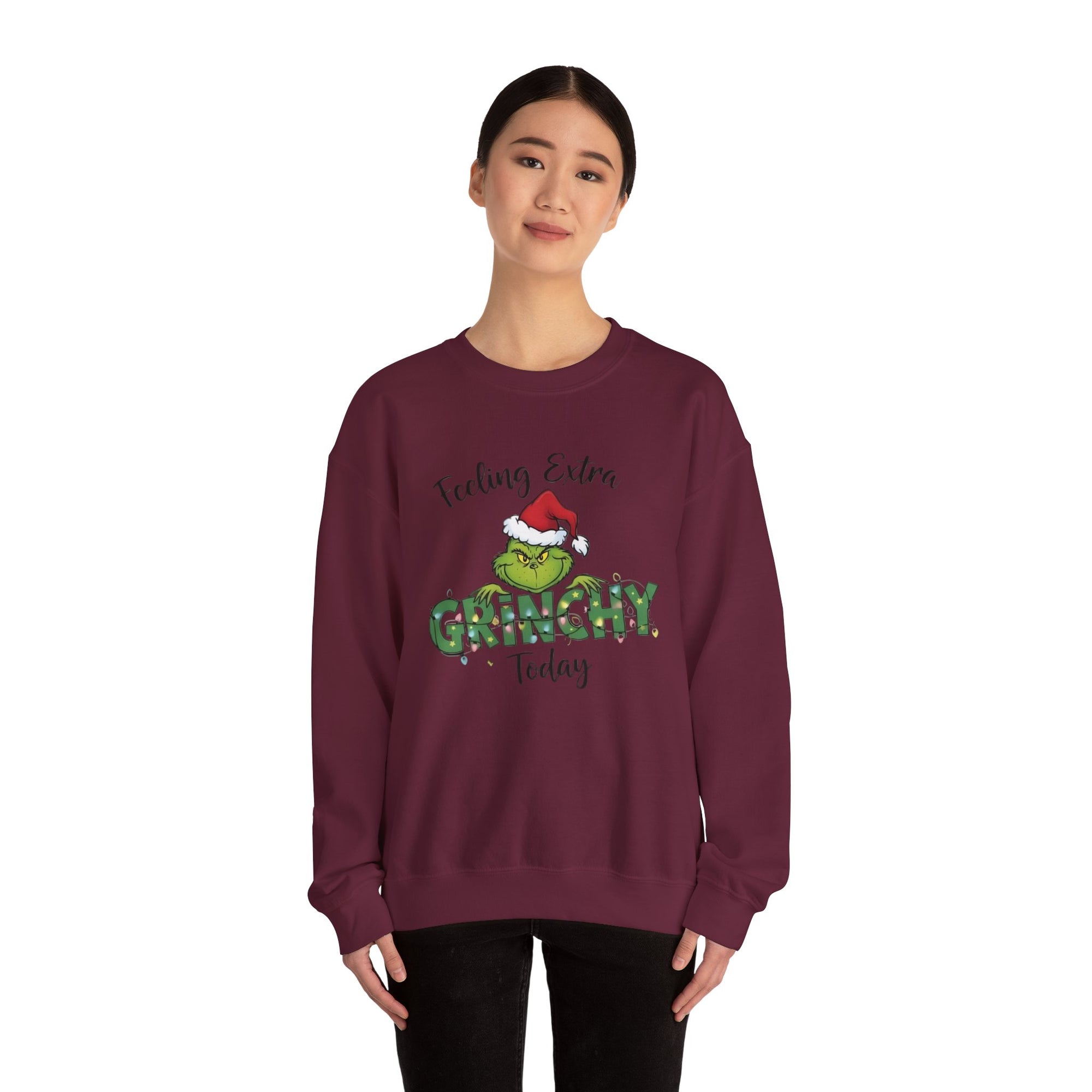 Grinch Christmas Crewneck | Funny Cozy Sweatshirt