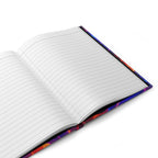 Neon Wave Abstract Notebook | Colorful Aesthetic Journal Hardcover