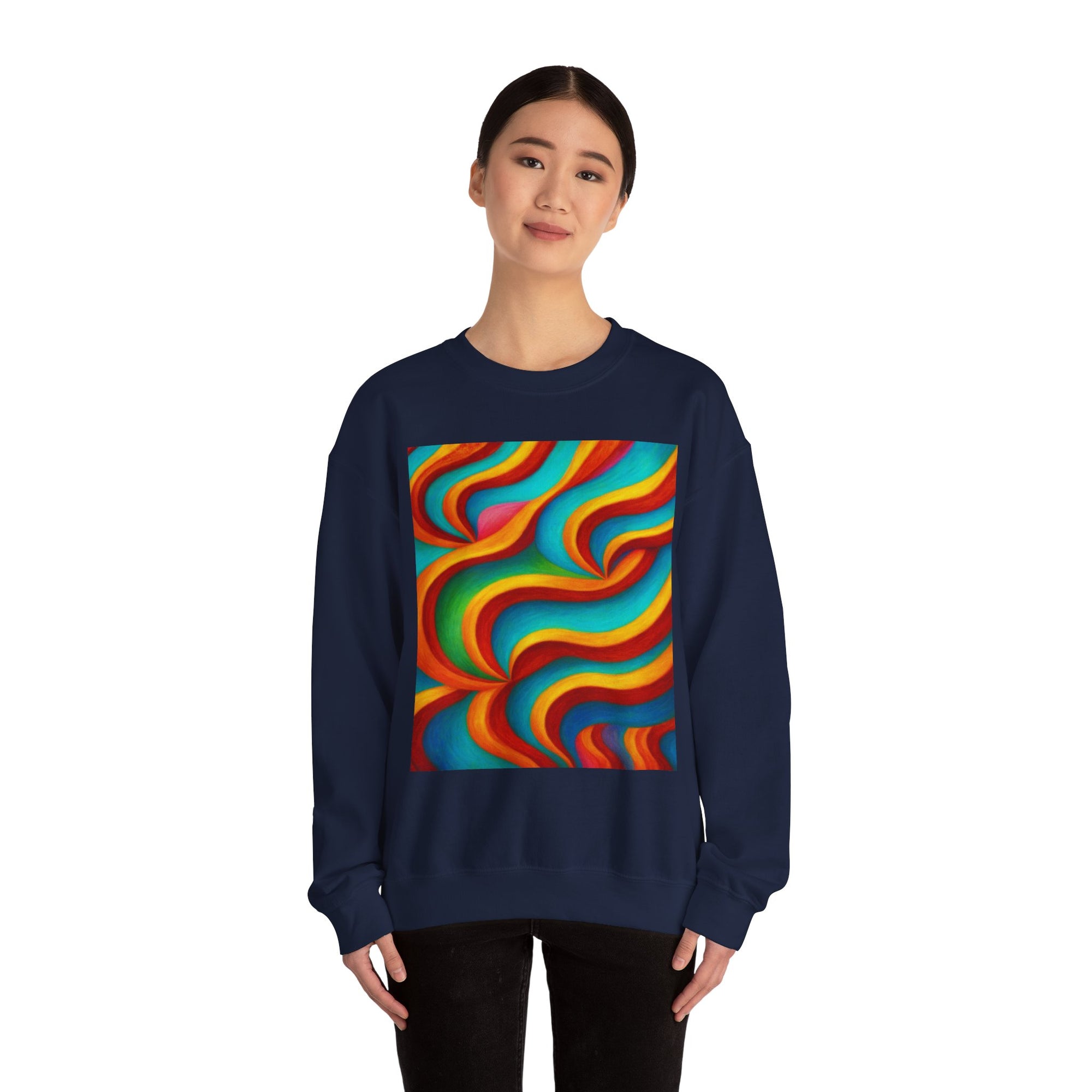 Colorful Swirl Sweatshirt | Cozy Unisex Crewneck