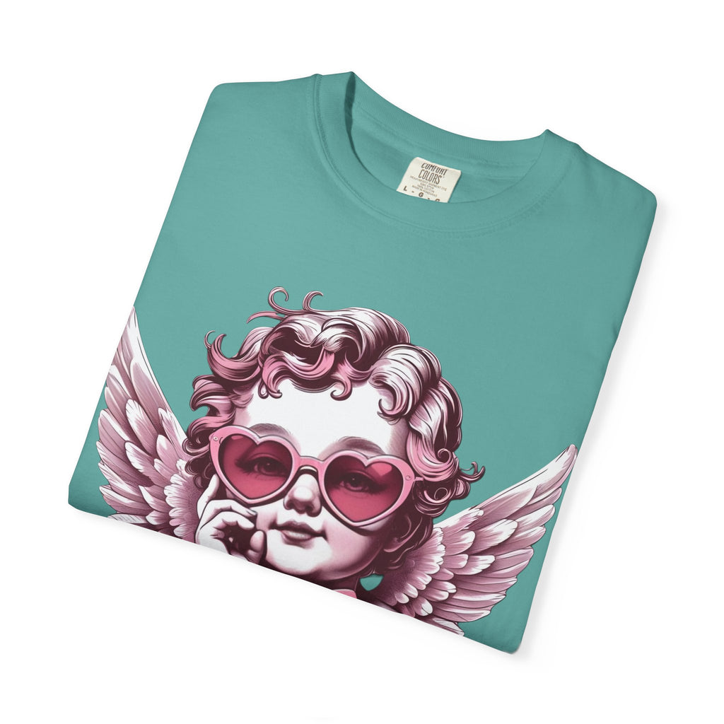Cherub Heart Sunglasses T-Shirt | Cute Cupid Valentine Tee