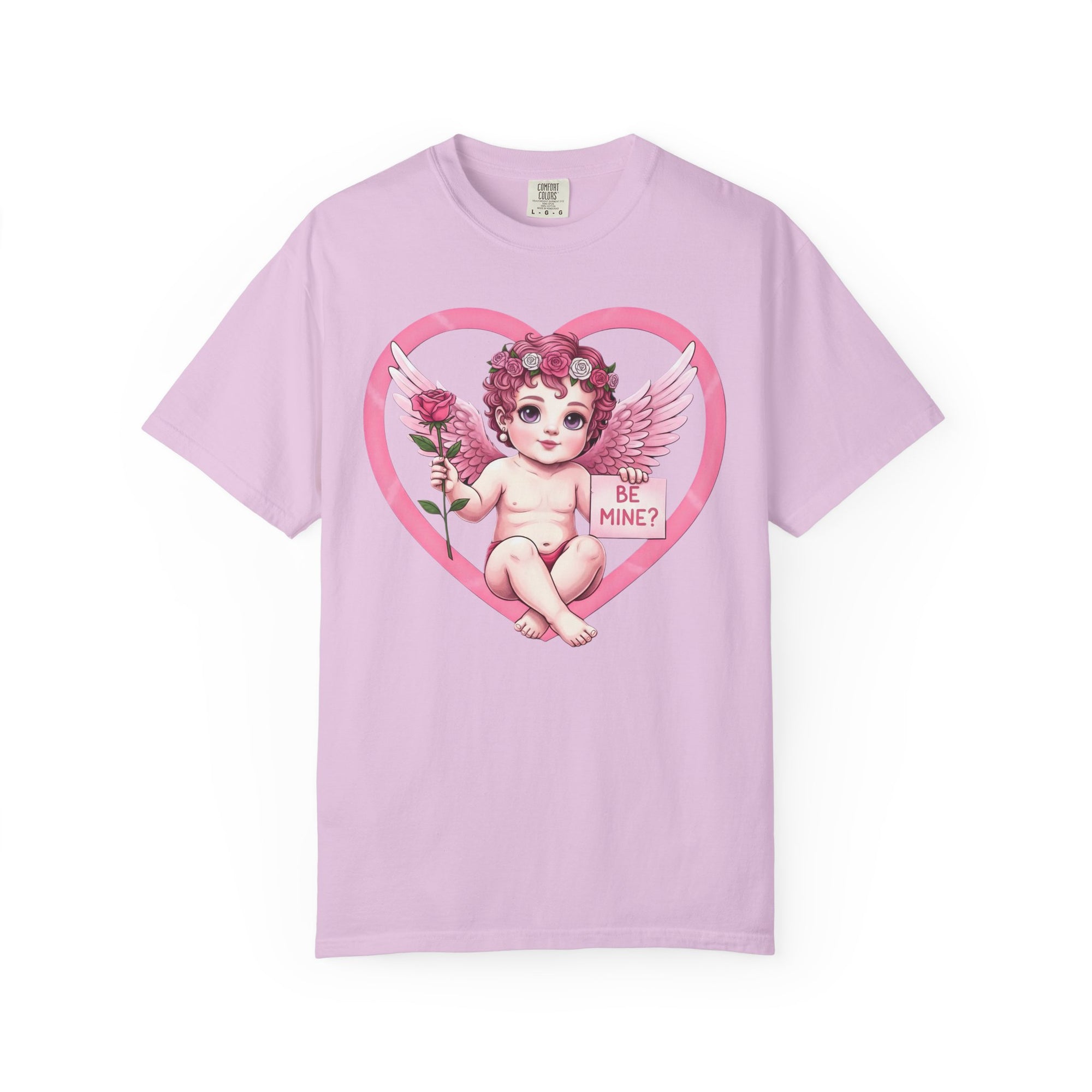 Cherub Graphic T-Shirt | Pink Cupid Heart Art Unisex Cotton Tee