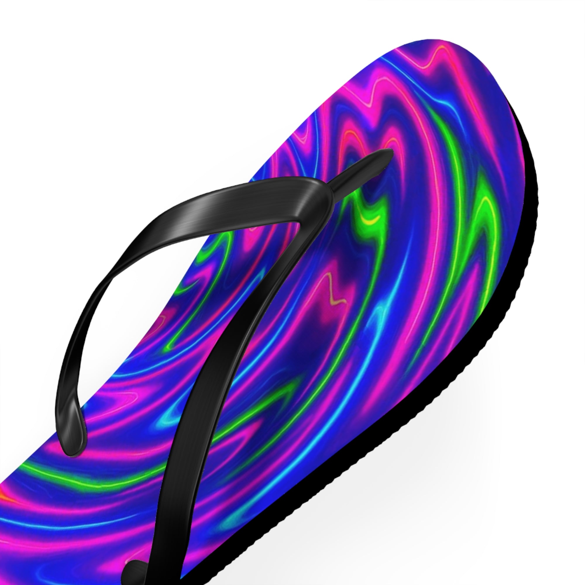 Vibrant Tie-Dye Flip Flops | Colorful Summer Beachwear