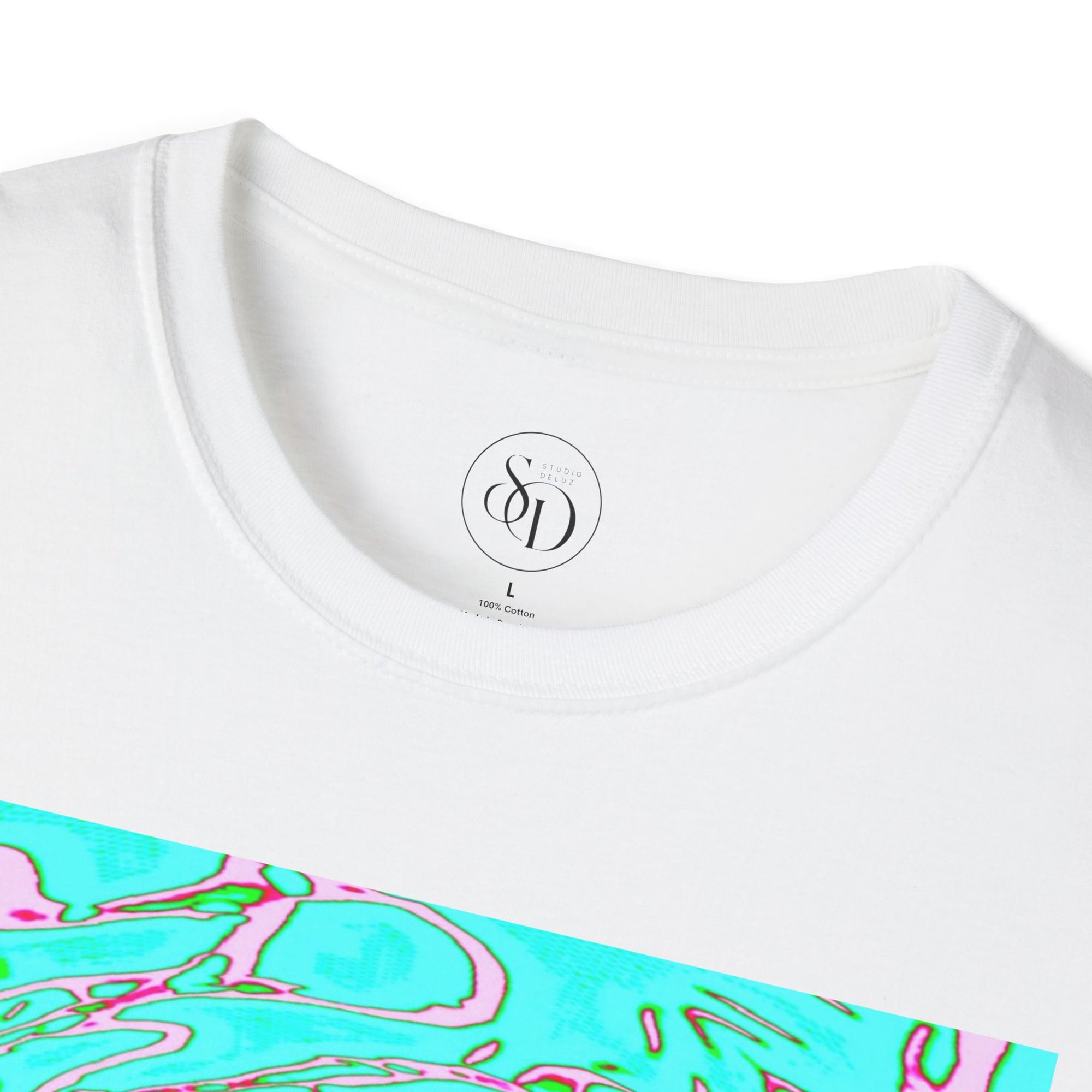 Green Abstract Neuro-Art T-Shirt | Soft Unisex Cotton Tee