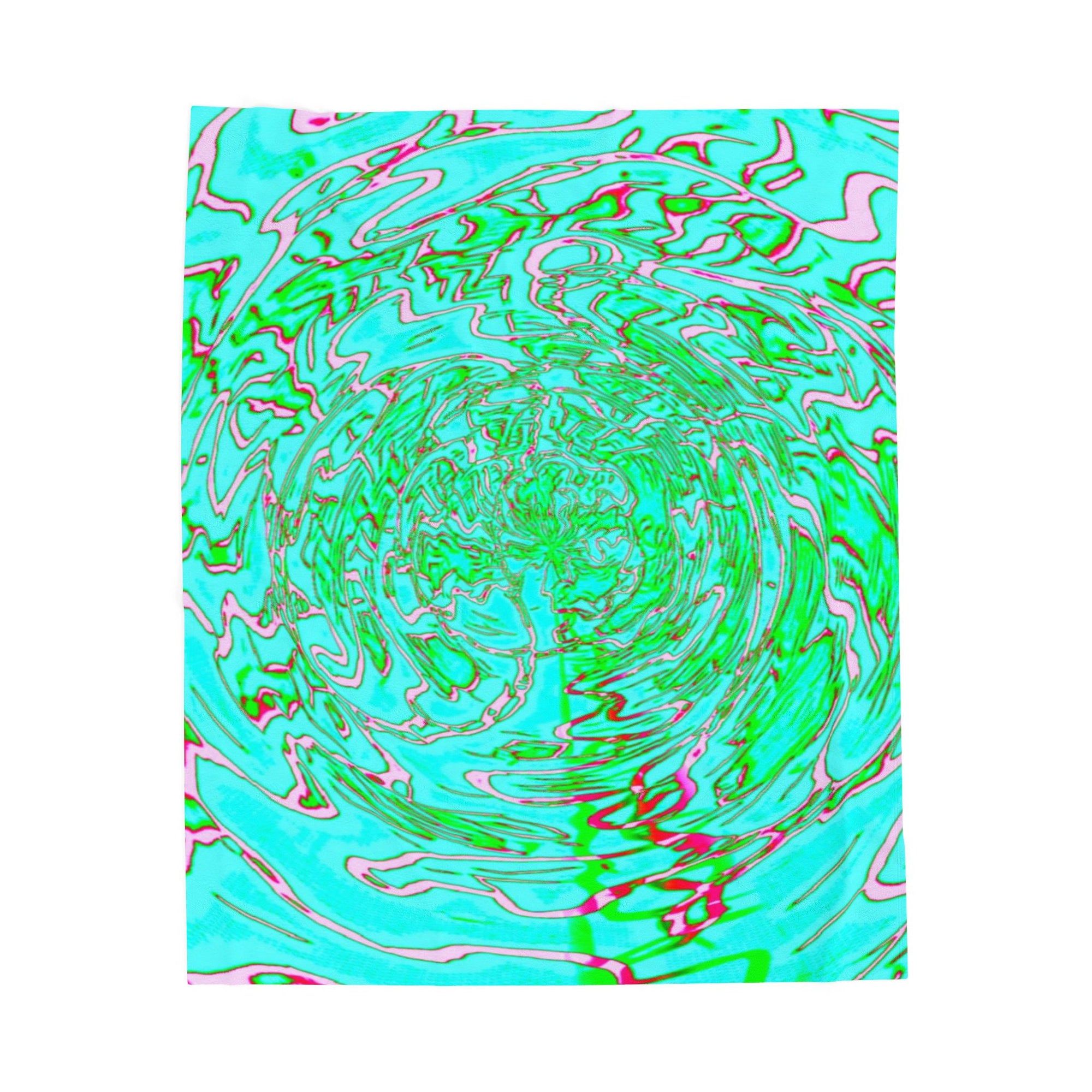 Vibrant Watercolor Velveteen Plush Blanket Cozy Statement Throw Unique Colorful Home Decor Warm Gift for Any Occasion or Season