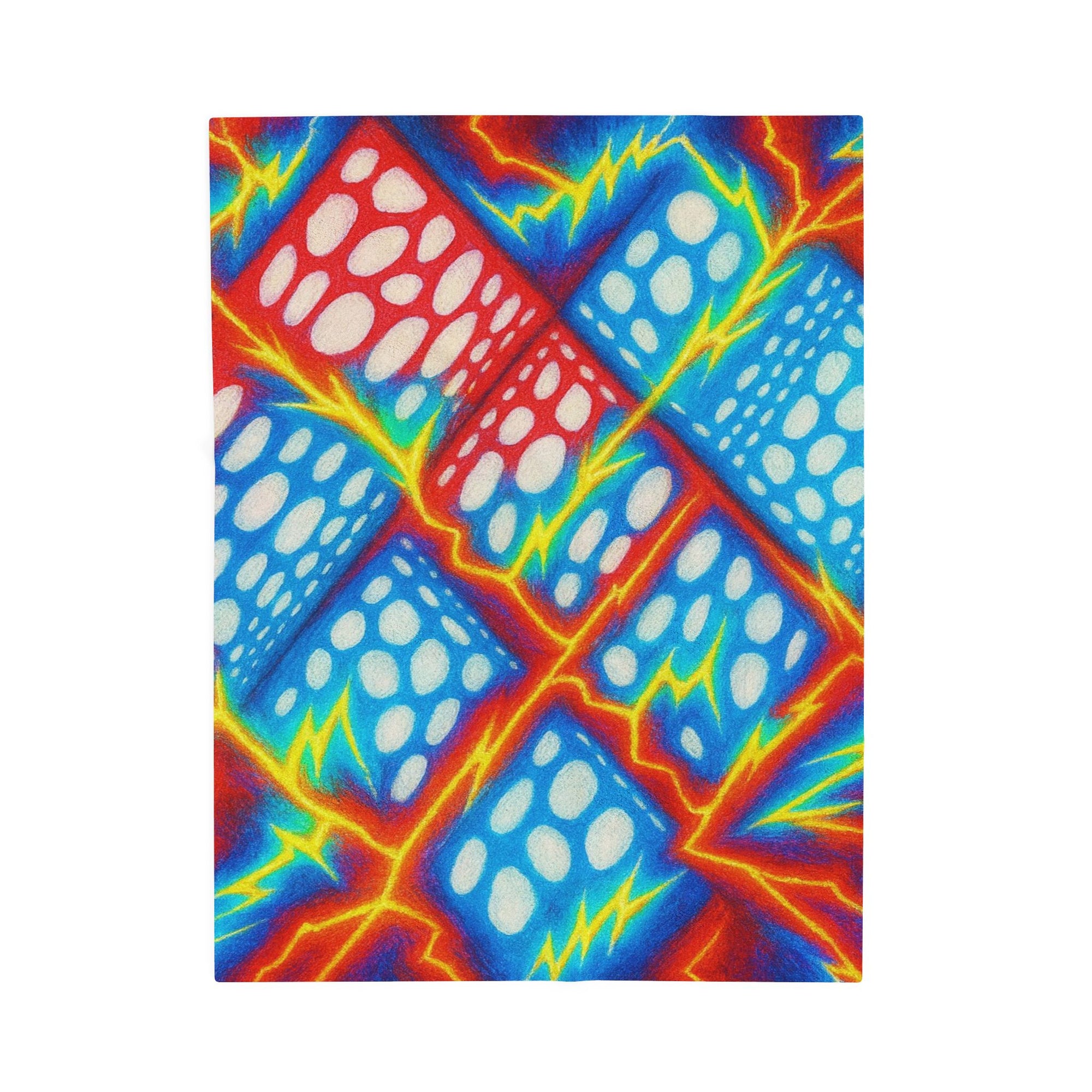 Vibrant Velveteen Plush Blanket - Cozy Throw for Comfort, Kids Room Decor, Vibrant Blanket Gift, Home Accents, Parties & Holidays