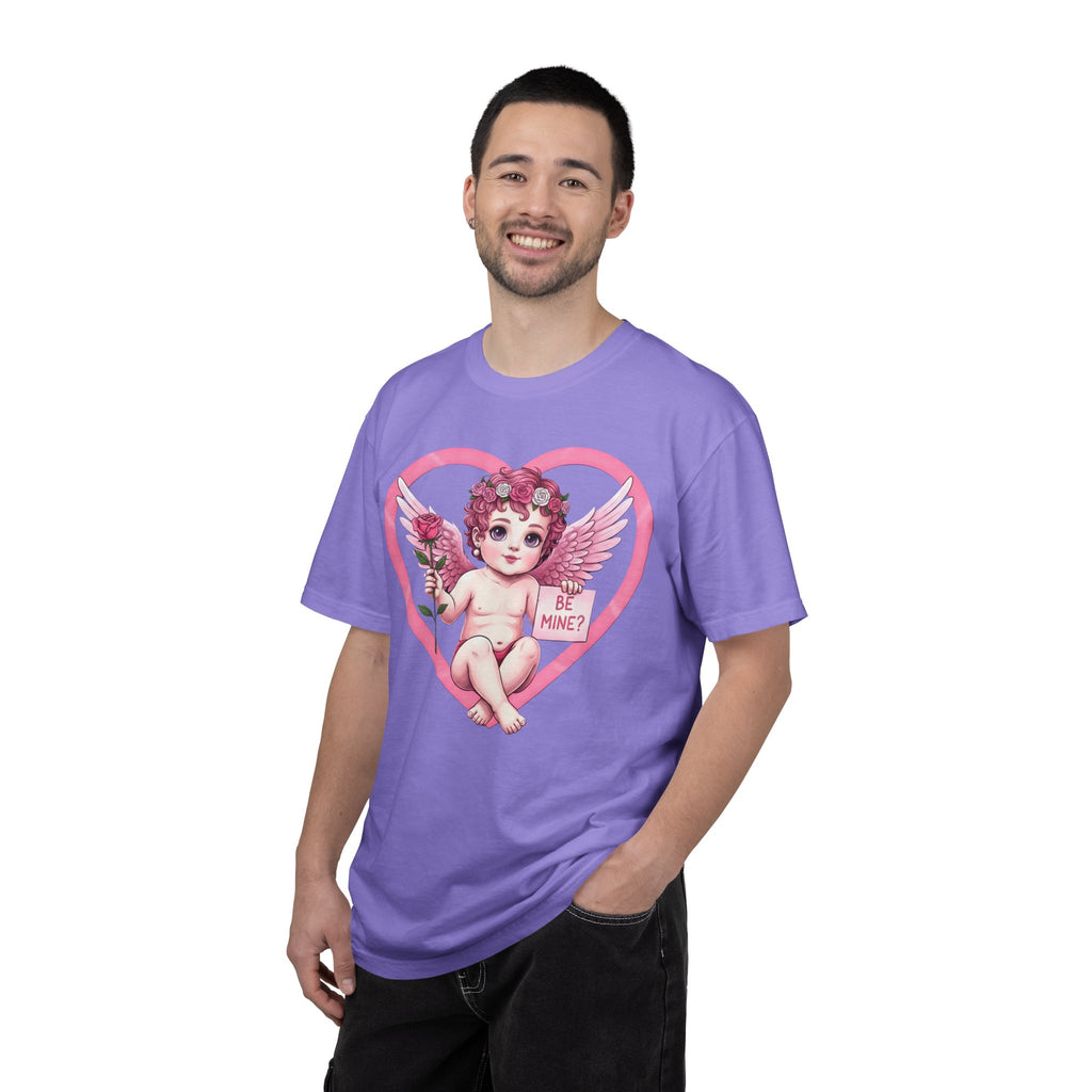 Cherub Graphic T-Shirt | Pink Cupid Heart Art Unisex Cotton Tee