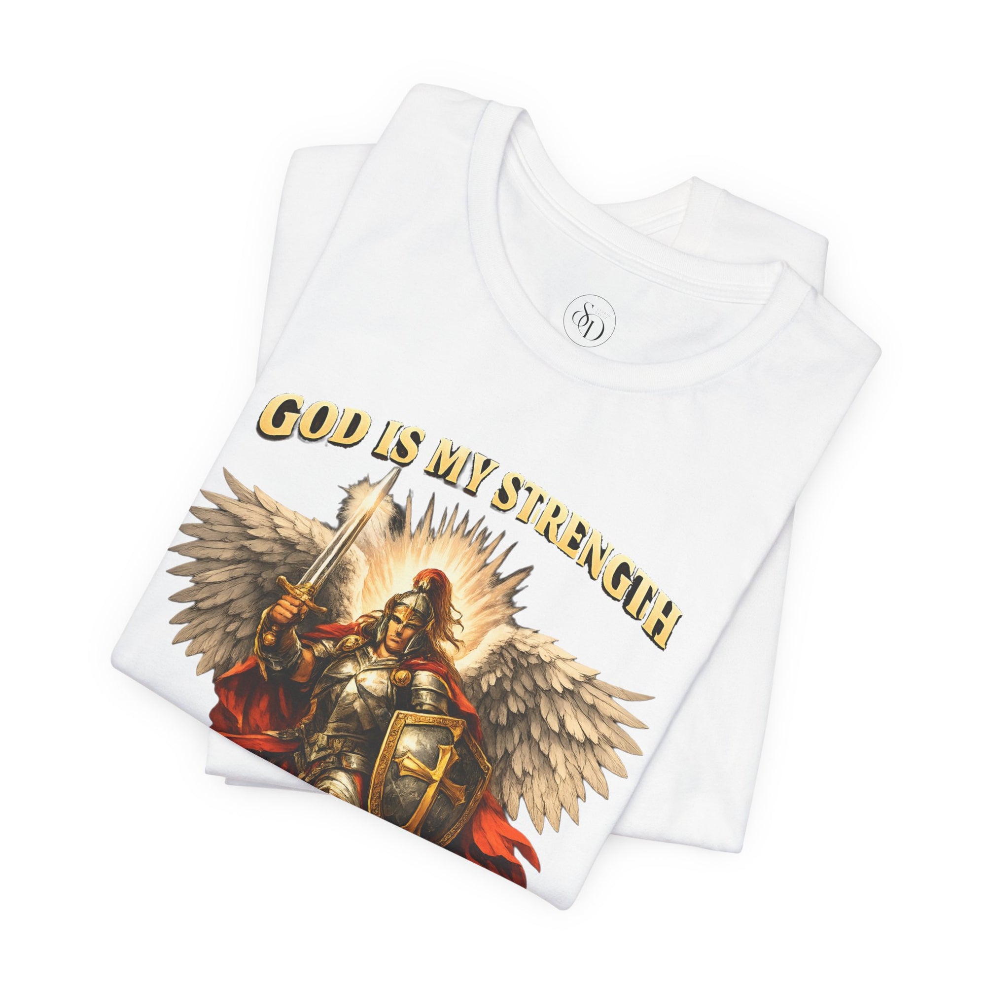 Christian Warrior T-Shirt | God Is My Strength & Protection | Faith Shirt
