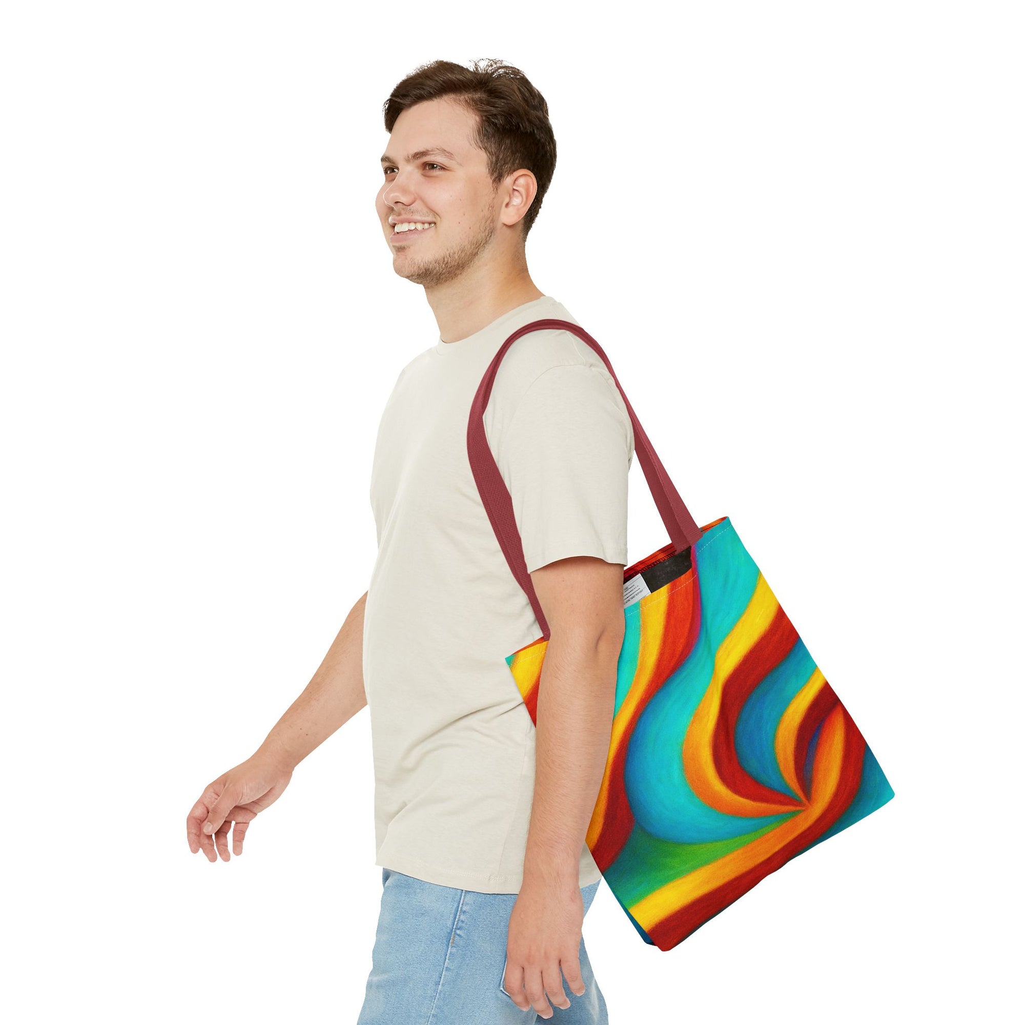 Colorful Swirl Tote Bag - Vibrant, Artful Shopping Companion for Everyday Use, Beach, Travel, Gifts, Eco-Friendly, Reusable