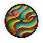 Colorful Wall Clock | Modern Rainbow Clock | Silent Home Decor