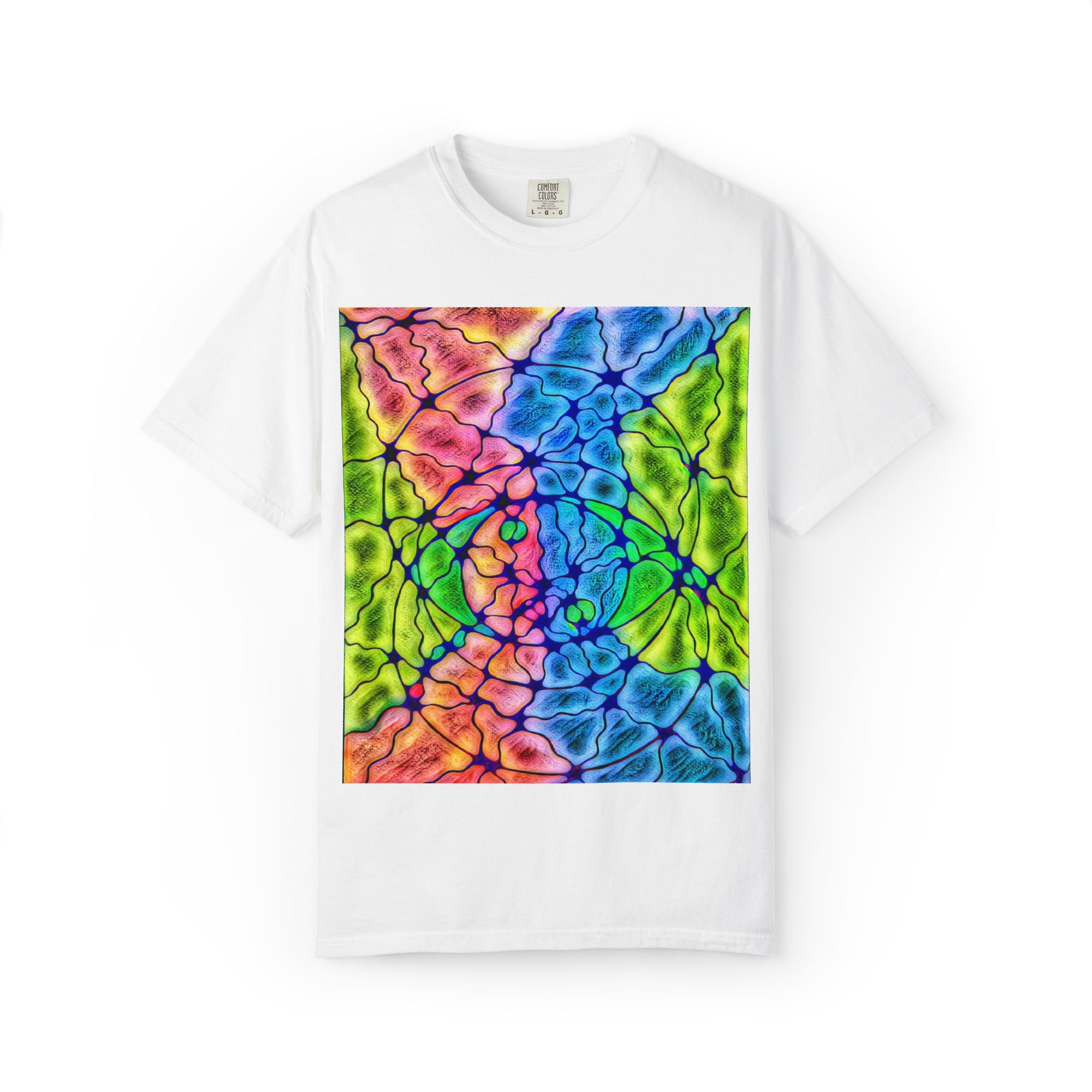 Neural Matrix Abstract Unisex Tee | Vibrant Tech Pattern Graphic Shirt | Multiple Colors